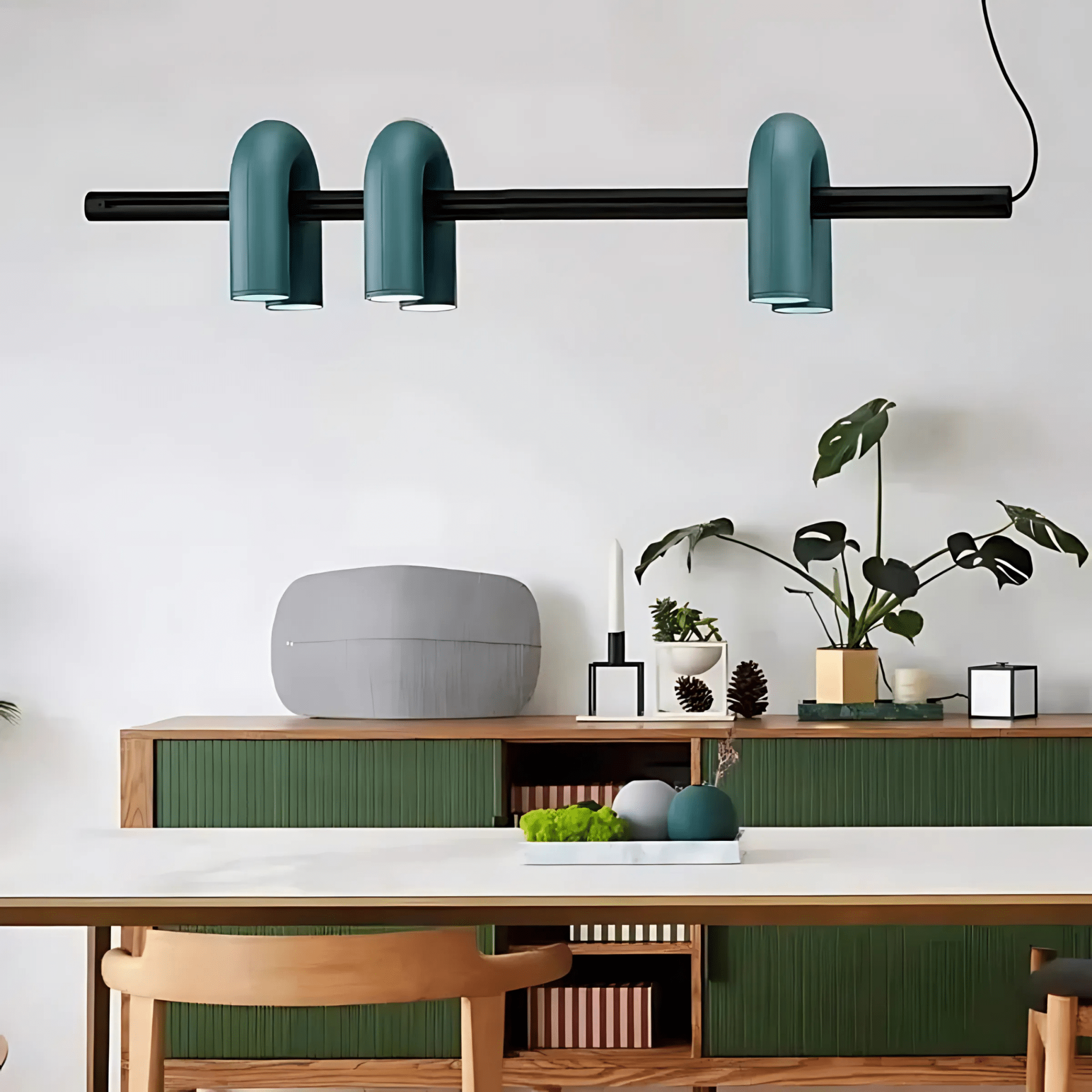 Freyza - Halcyon | Modern Elegant U-Shaped LED Chandelier Lighting