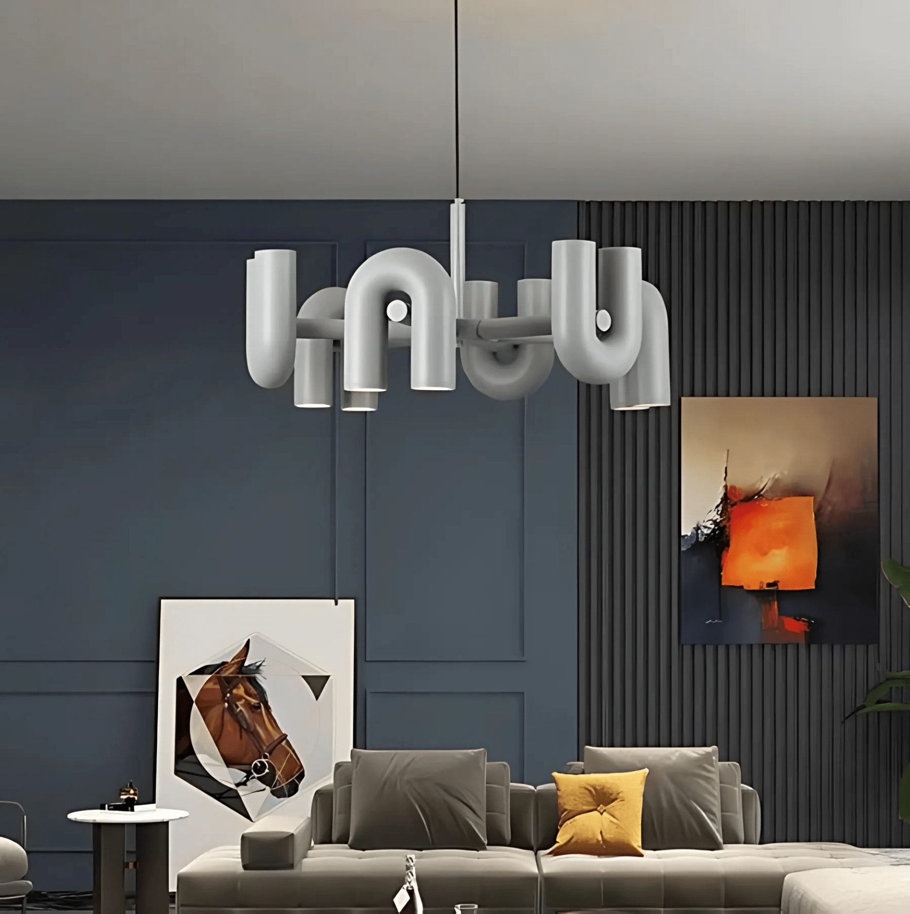 Freyza - Halcyon | Modern Elegant U-Shaped LED Chandelier Lighting