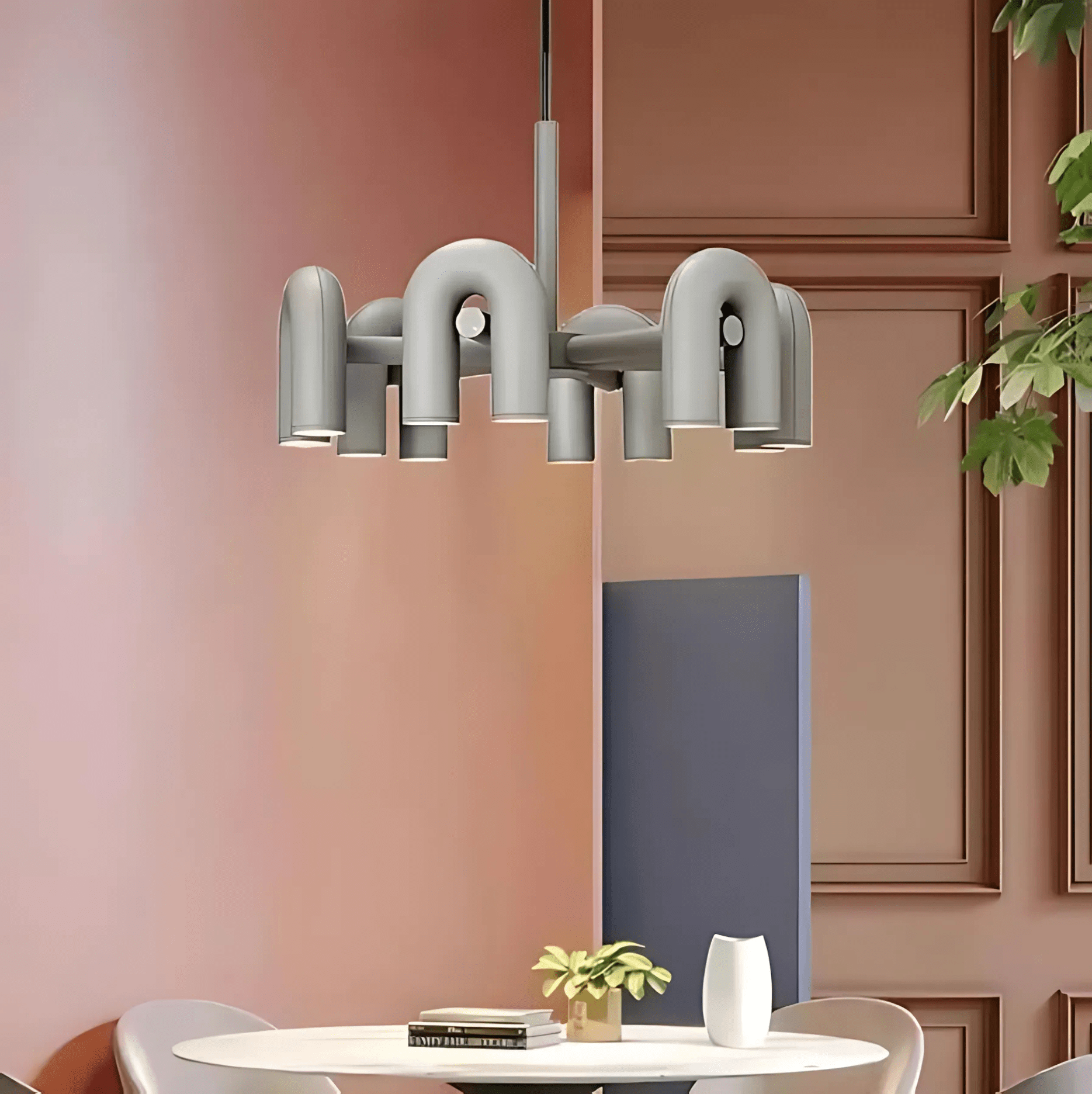 Freyza - Halcyon | Modern Elegant U-Shaped LED Chandelier Lighting