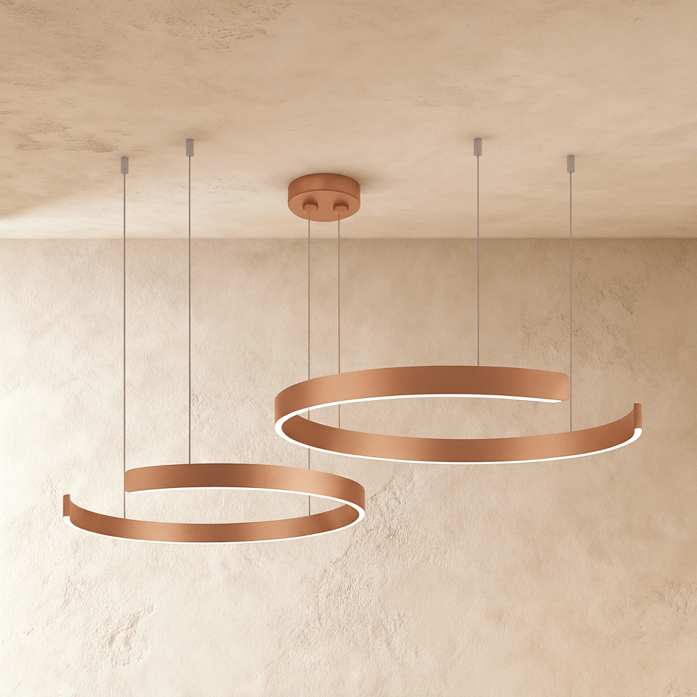 Freyza - HaloSphere | Modern Adjustable LED Ring Chandelier Light Fixture