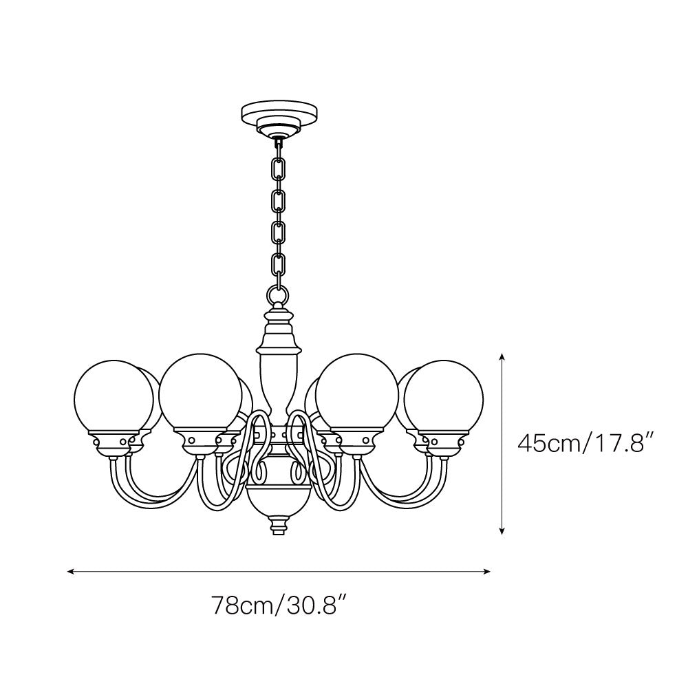 Freyza | Ciphaen Postmodern Luxury Brass Glass Chandelier – Modern Dining Room Living Room