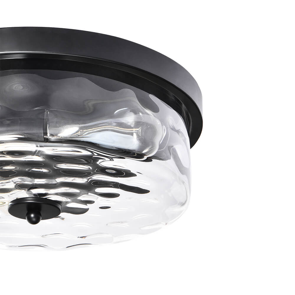 Freyza | Caelix Minimalist Glass Glass Ceiling Light – Minimalist Bedroom Living Room
