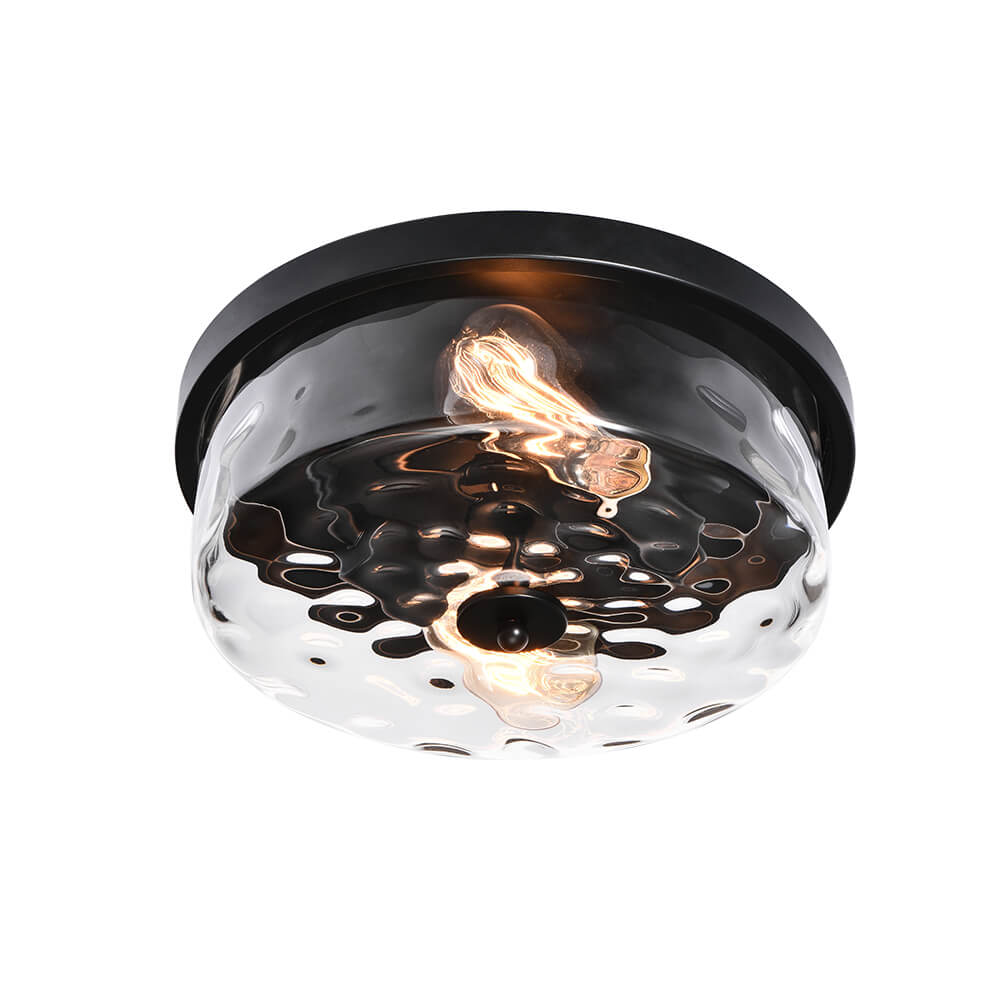 Freyza | Caelix Minimalist Glass Glass Ceiling Light – Minimalist Bedroom Living Room