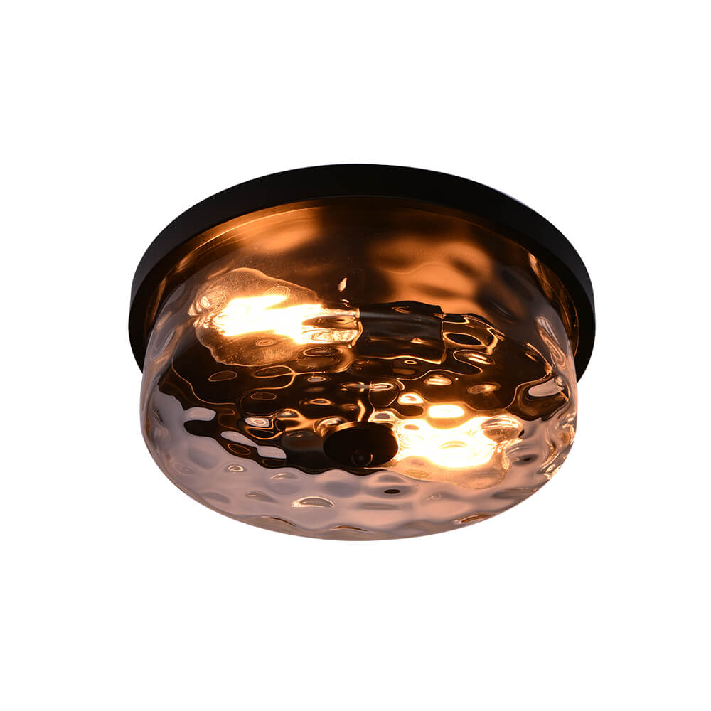 Freyza | Caelix Minimalist Glass Glass Ceiling Light – Minimalist Bedroom Living Room