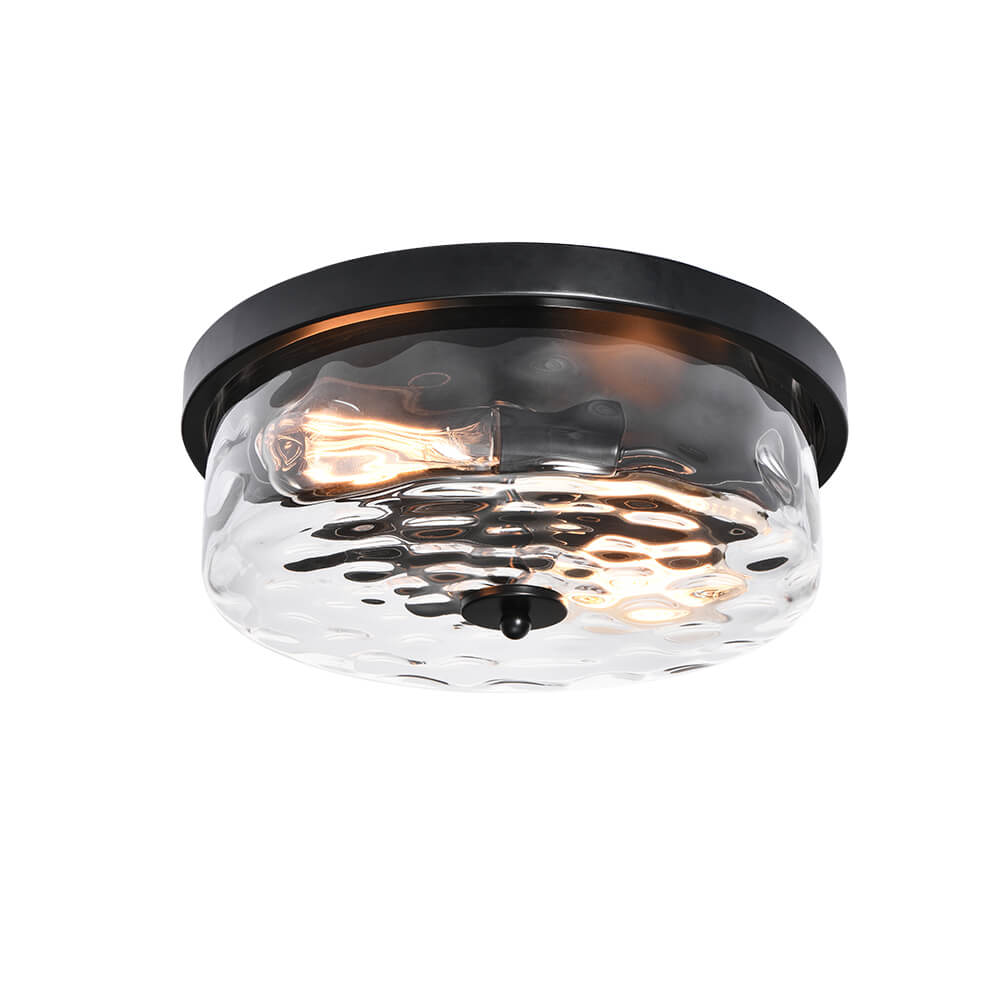 Freyza | Caelix Minimalist Glass Glass Ceiling Light – Minimalist Bedroom Living Room