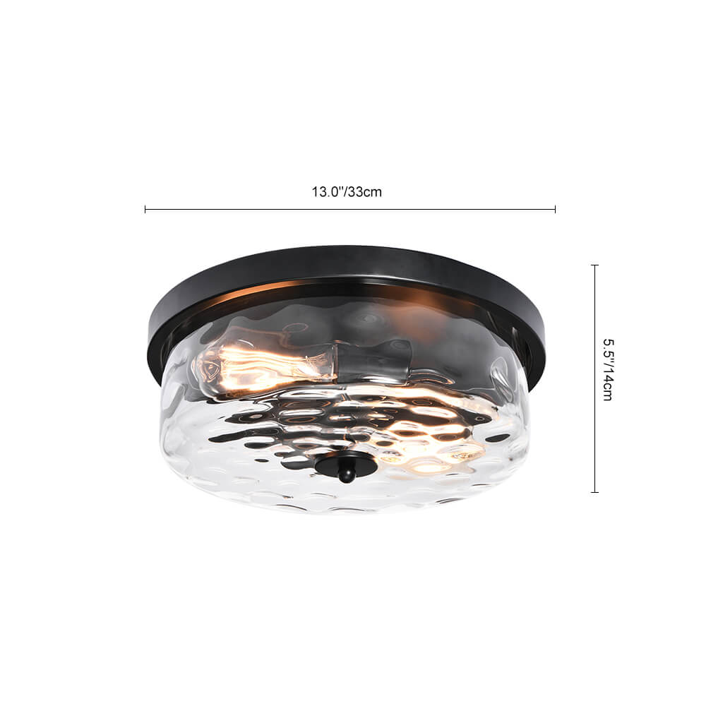 Freyza | Caelix Minimalist Glass Glass Ceiling Light – Minimalist Bedroom Living Room