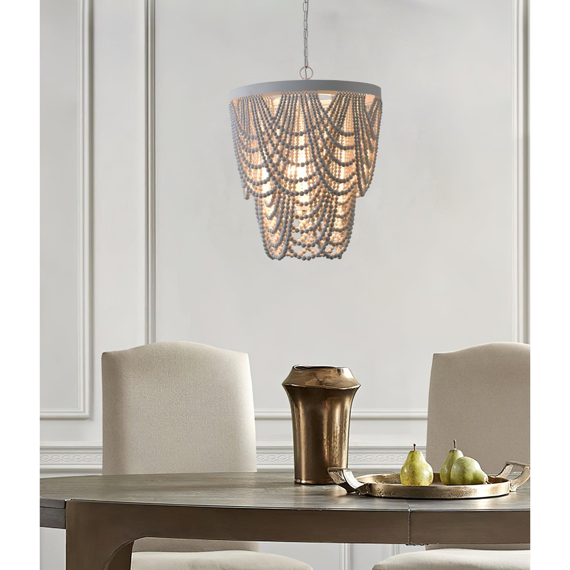 Freyza | Ordore Postmodern Luxury Wood Chandelier – Modern Dining Room Living Room