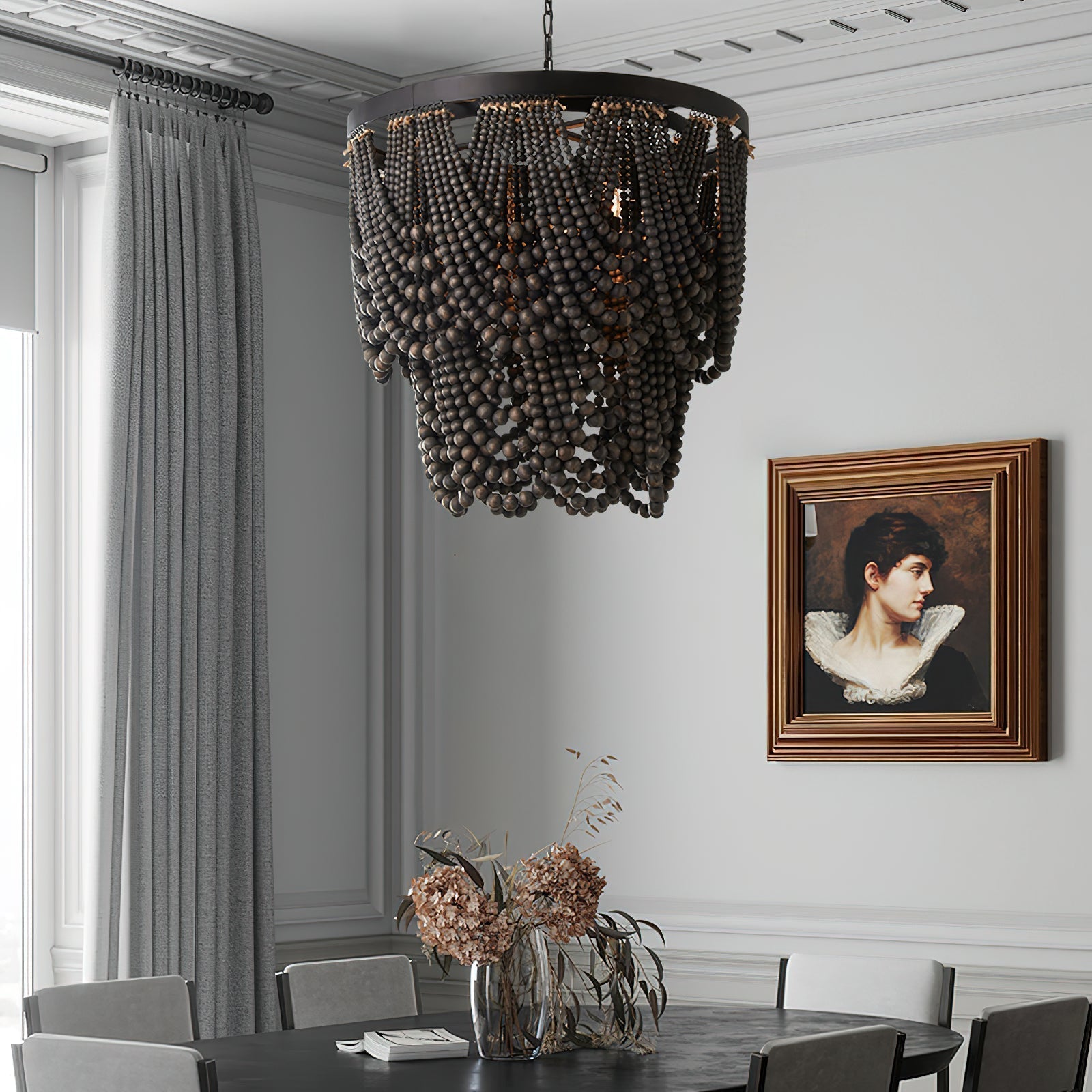 Freyza | Ordore Postmodern Luxury Wood Chandelier – Modern Dining Room Living Room