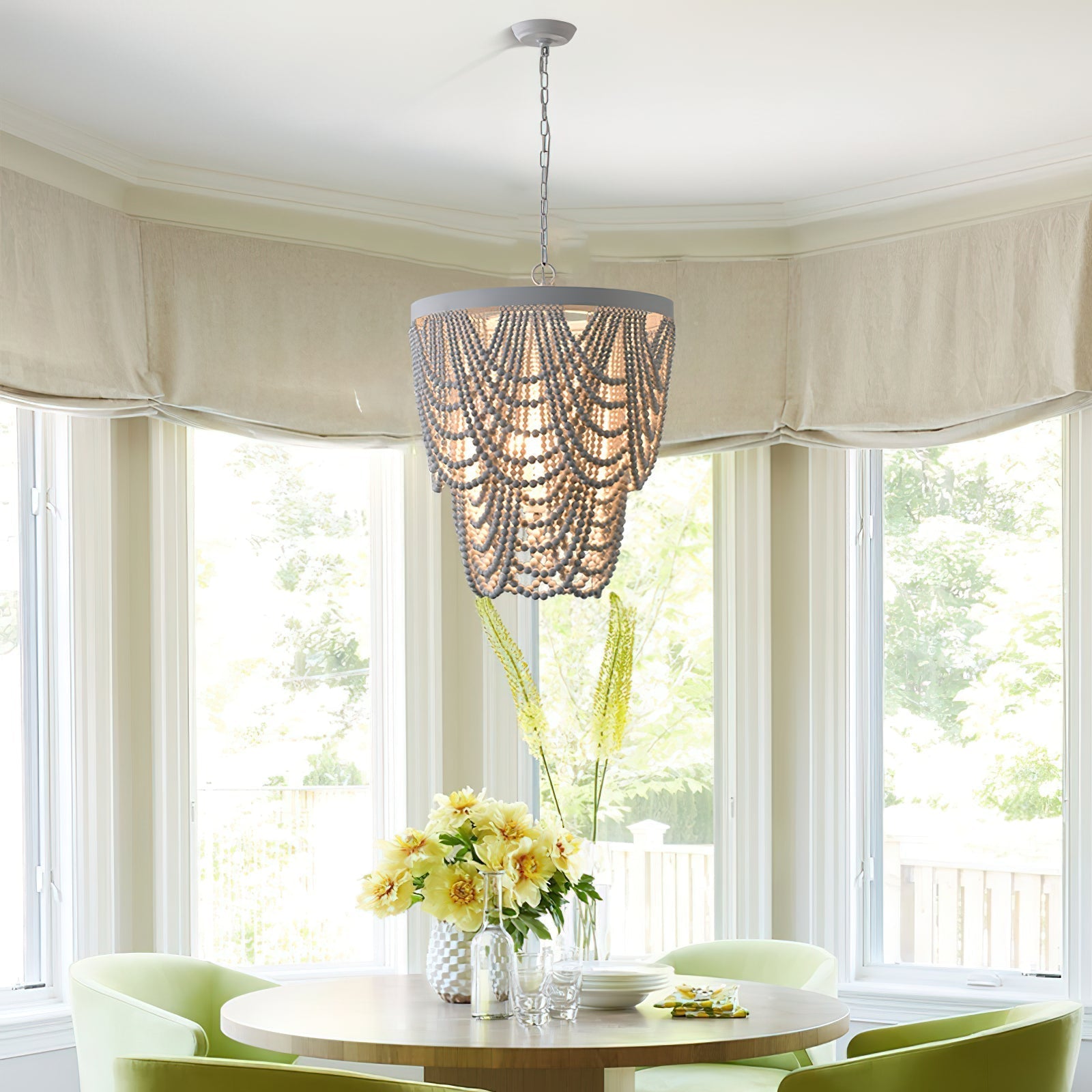 Freyza | Ordore Postmodern Luxury Wood Chandelier – Modern Dining Room Living Room
