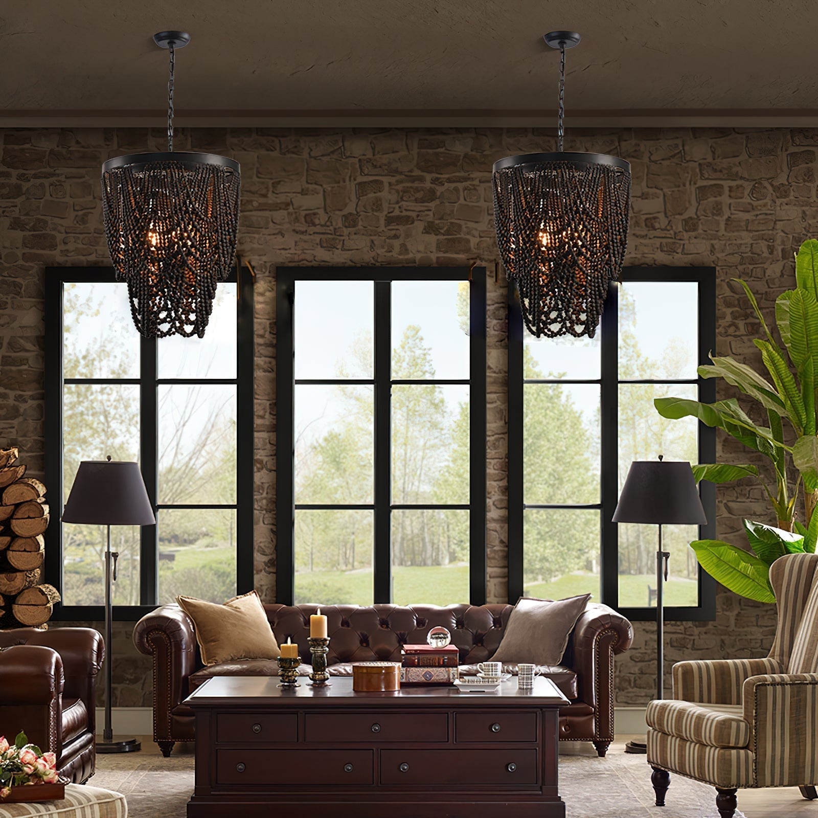 Freyza | Ordore Postmodern Luxury Wood Chandelier – Modern Dining Room Living Room