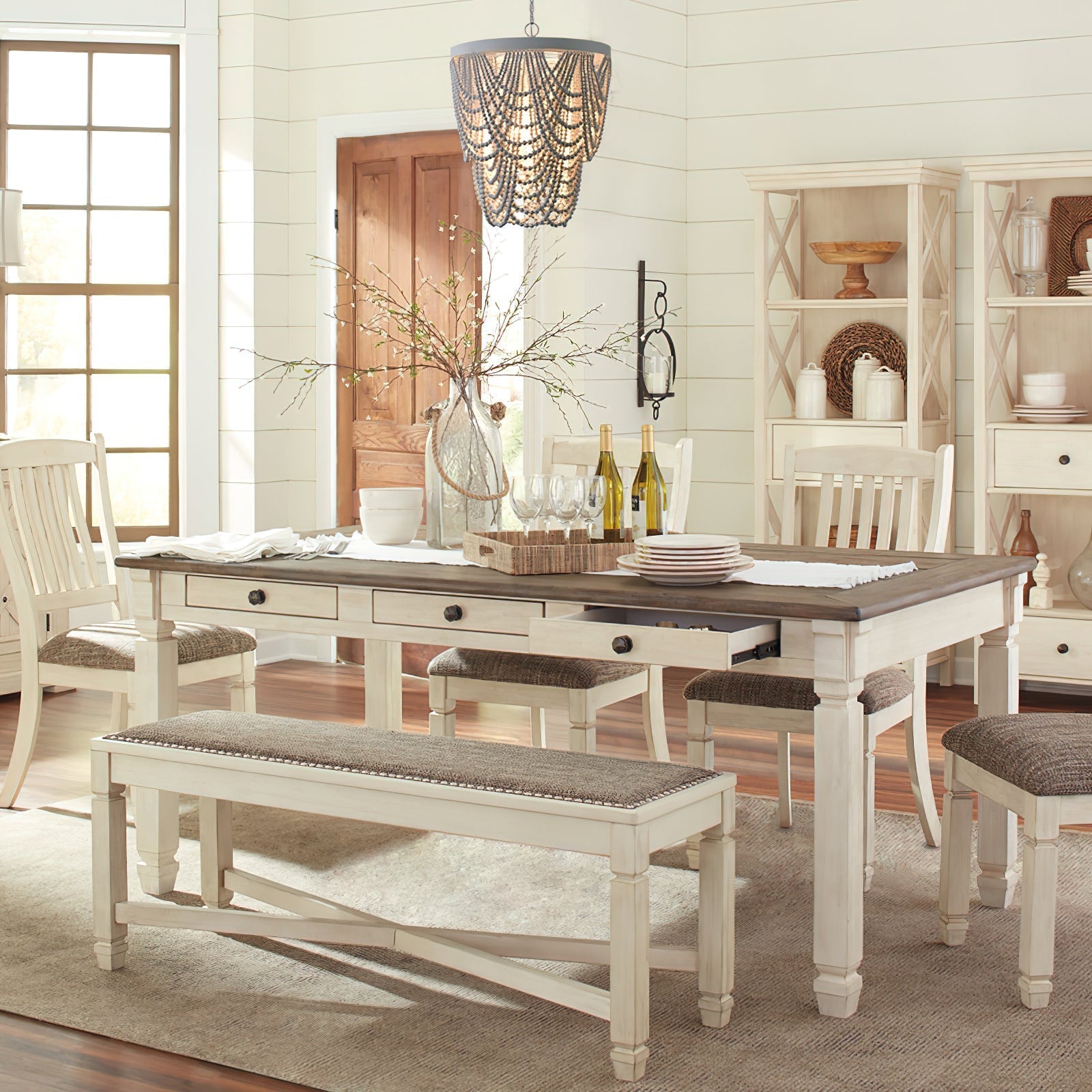 Freyza | Ordore Postmodern Luxury Wood Chandelier – Modern Dining Room Living Room