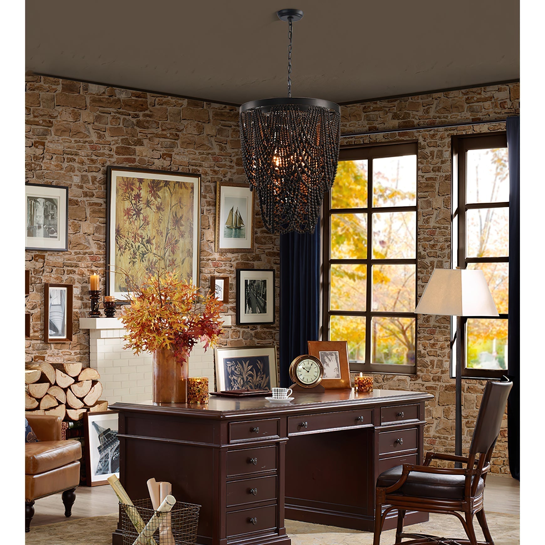 Freyza | Ordore Postmodern Luxury Wood Chandelier – Modern Dining Room Living Room