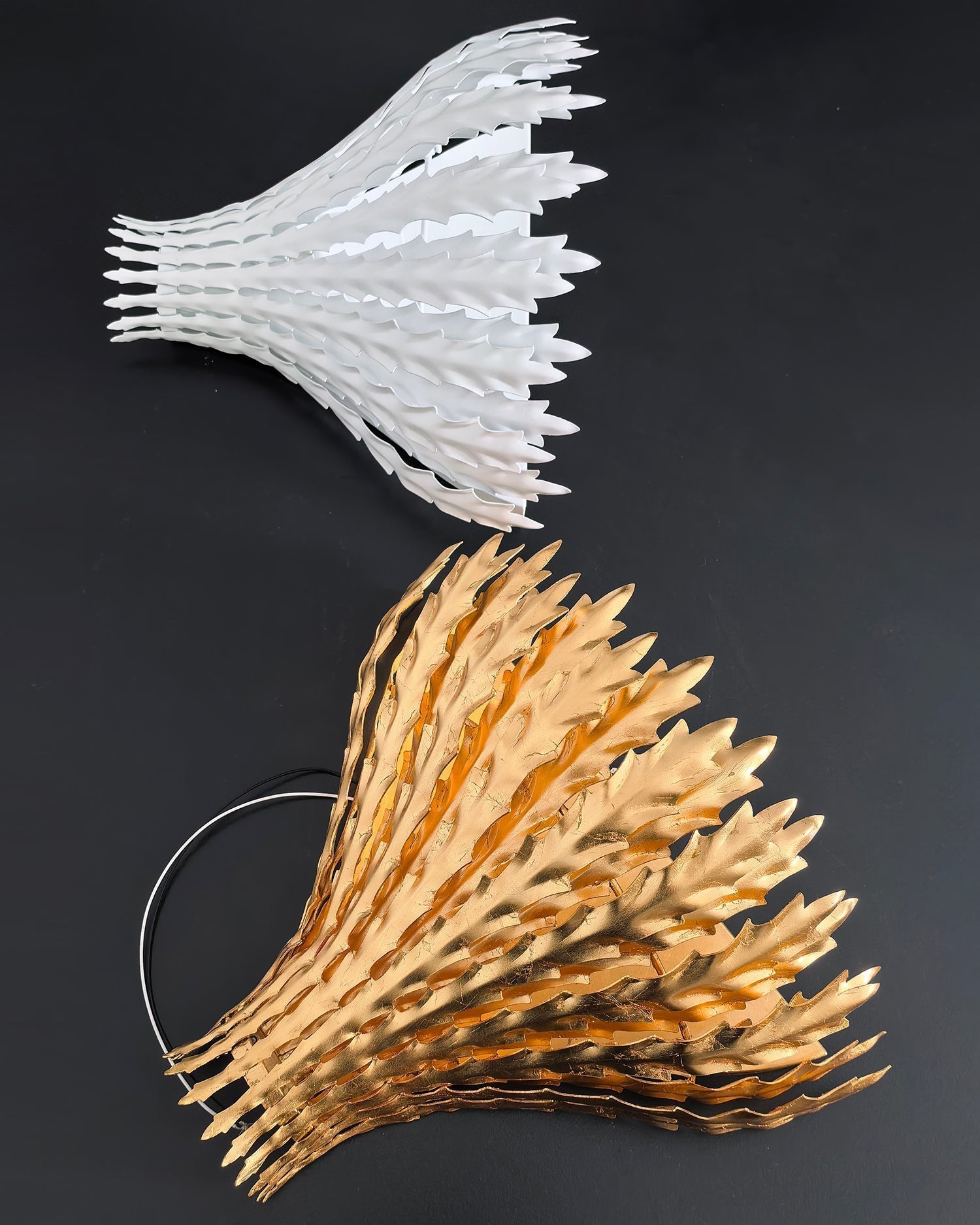 Freyza | Applique murale artisanale en forme de feuille – Chambre, couloir