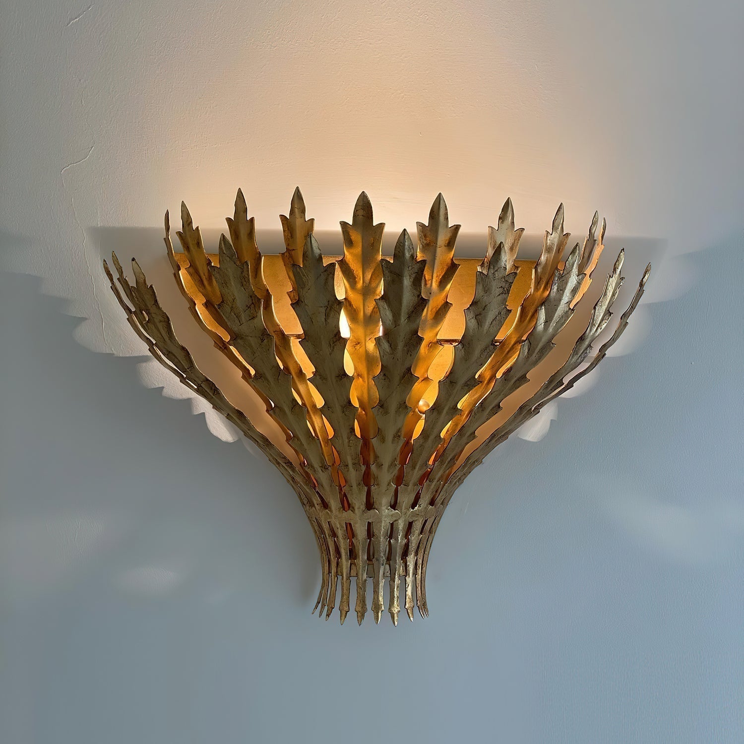 Freyza | Applique murale artisanale en forme de feuille – Chambre, couloir