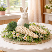 Freyza - Handcrafted Jute Carrot Decorations Set | Unique Textured Spring Decor for Rustic Home Styling