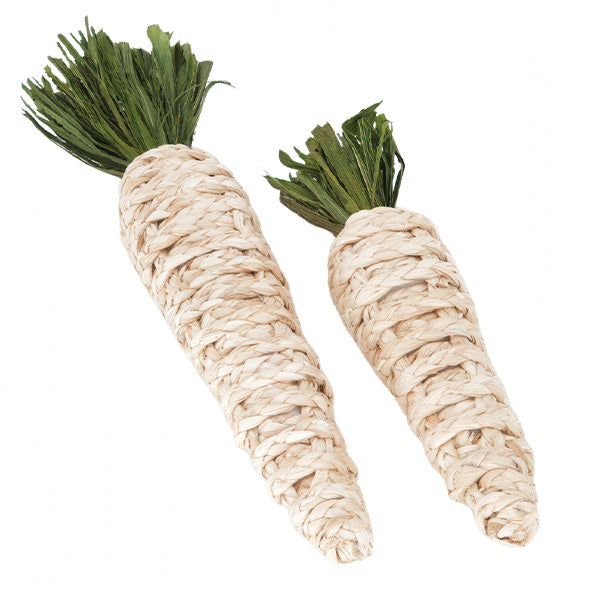 Freyza - Handcrafted Jute Carrot Decorations Set | Unique Textured Spring Decor for Rustic Home Styling