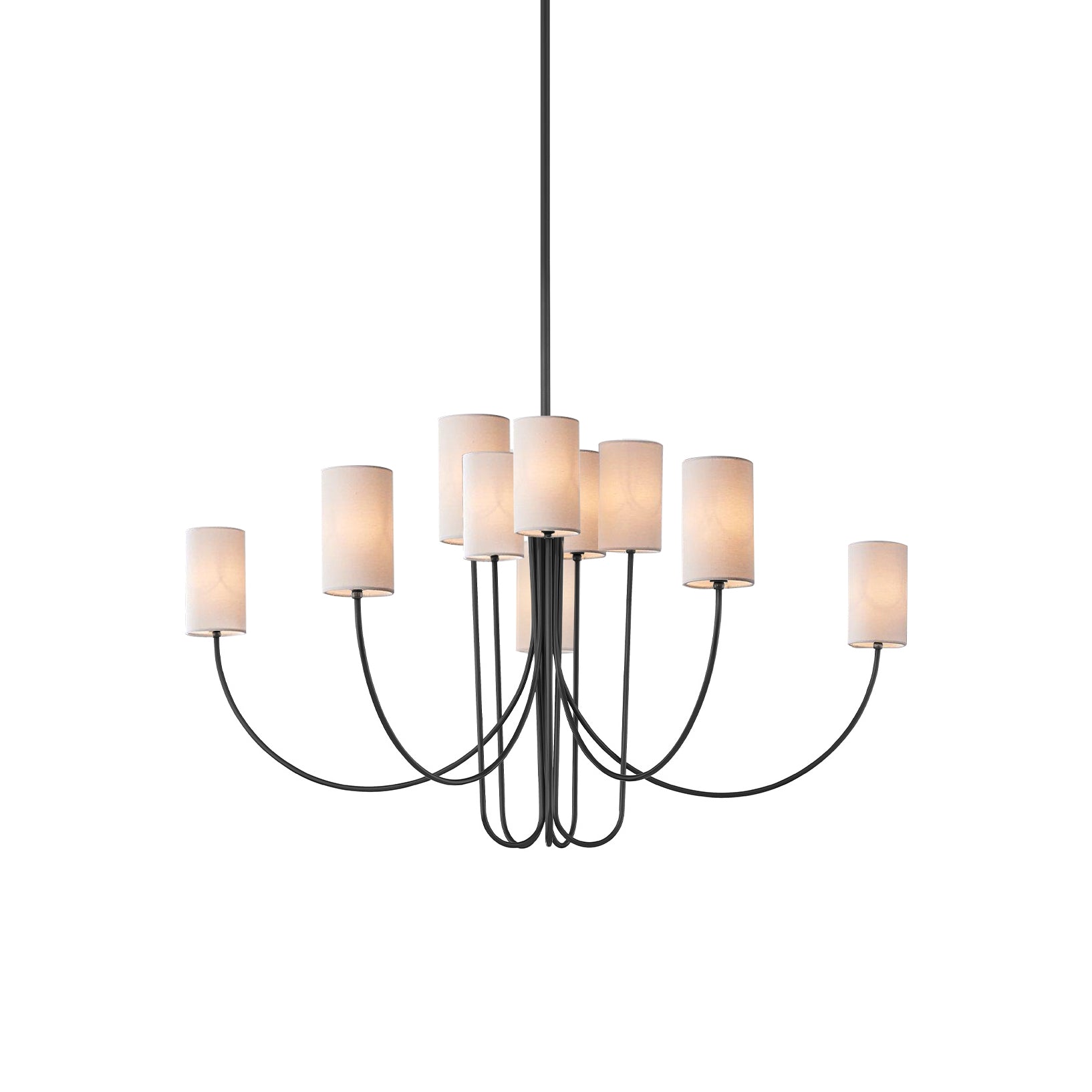 Freyza | Asolira Vintage-Industrielle schwarze Stoff-Pendelleuchte – Industrielles Esszimmer, Wohnzimmer