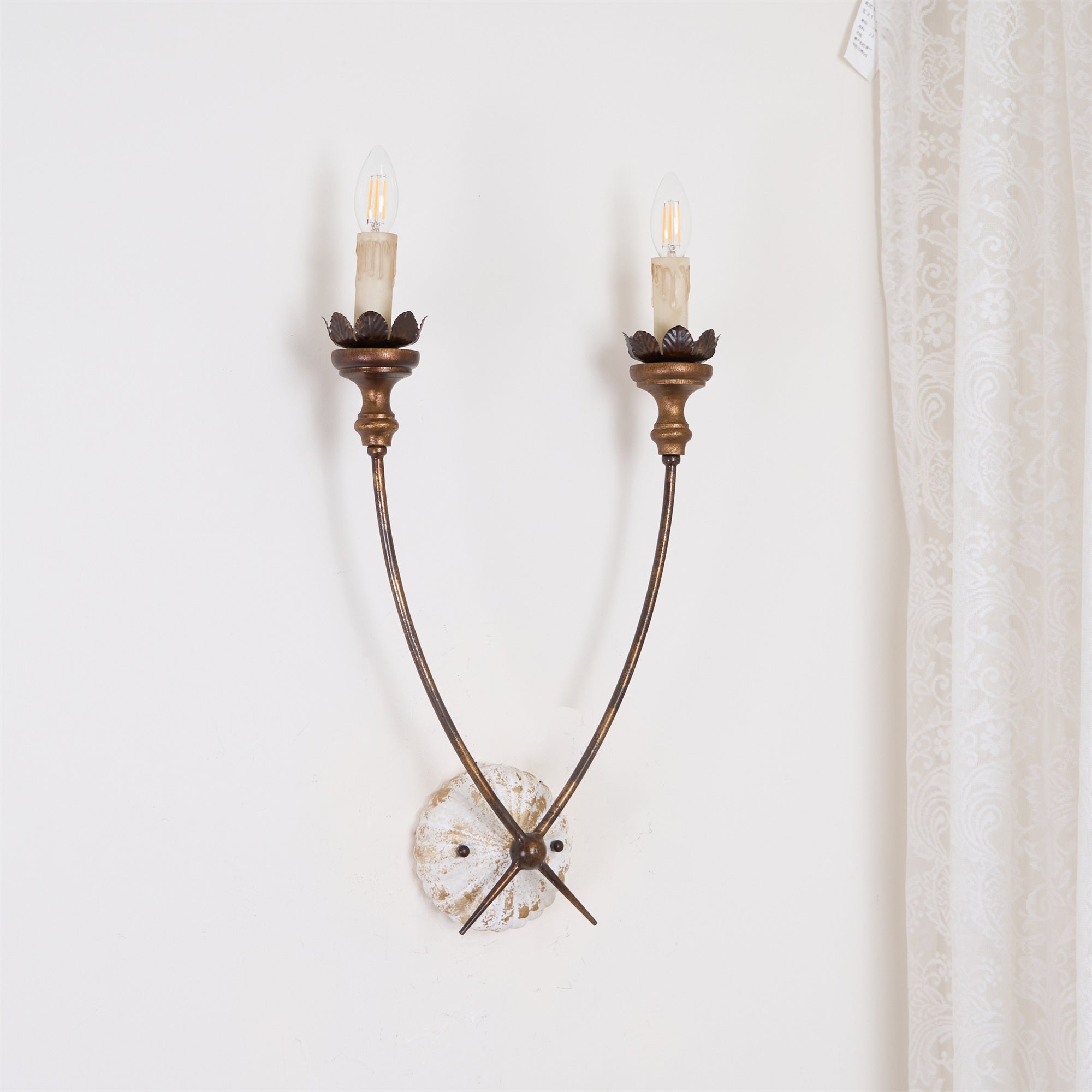 Freyza | Catalos Vintage Industrial Wood Wall Light – Industrial Bedroom Hallway