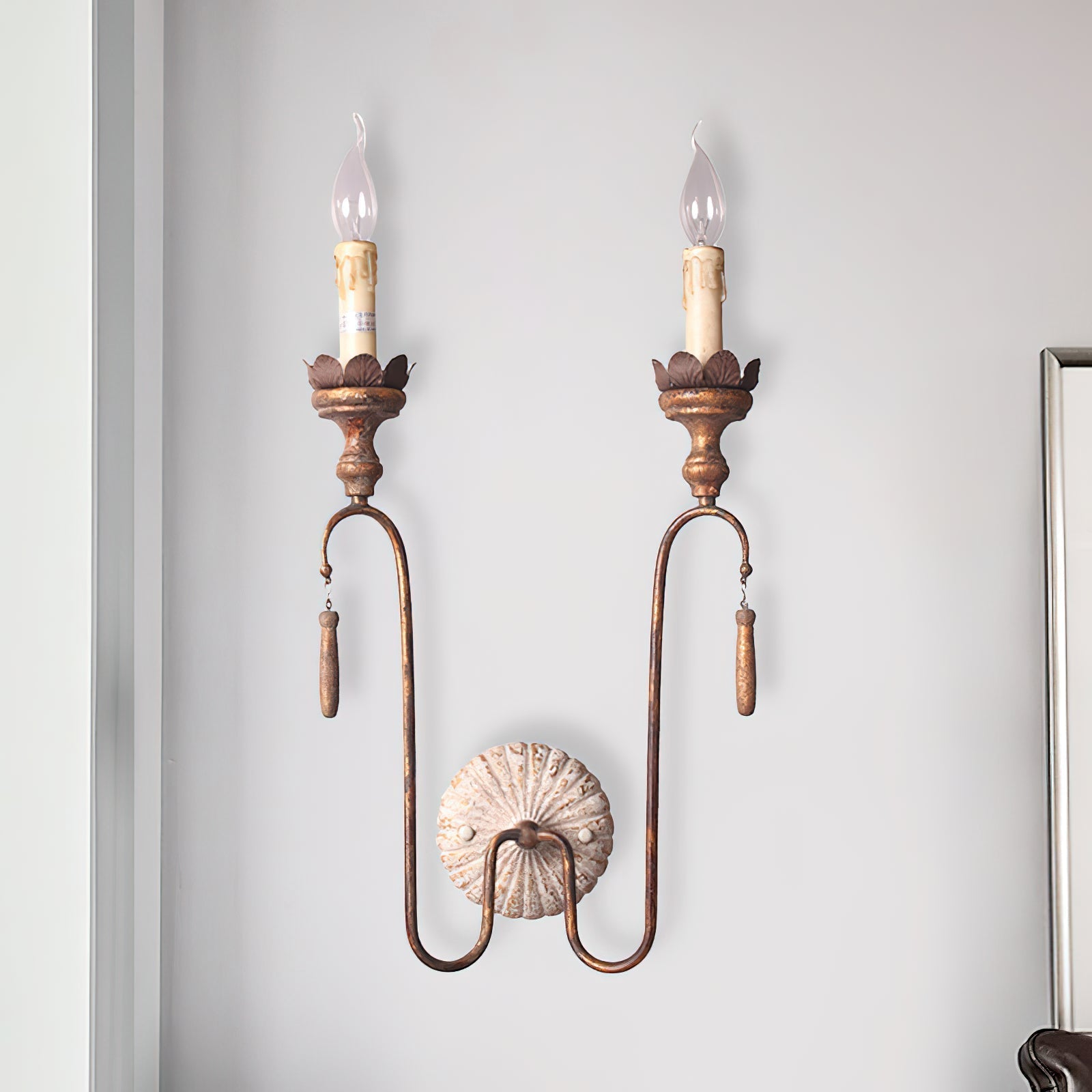 Freyza | Avelaris – Applique murale en bois au style industriel vintage pour chambre et couloir industriel