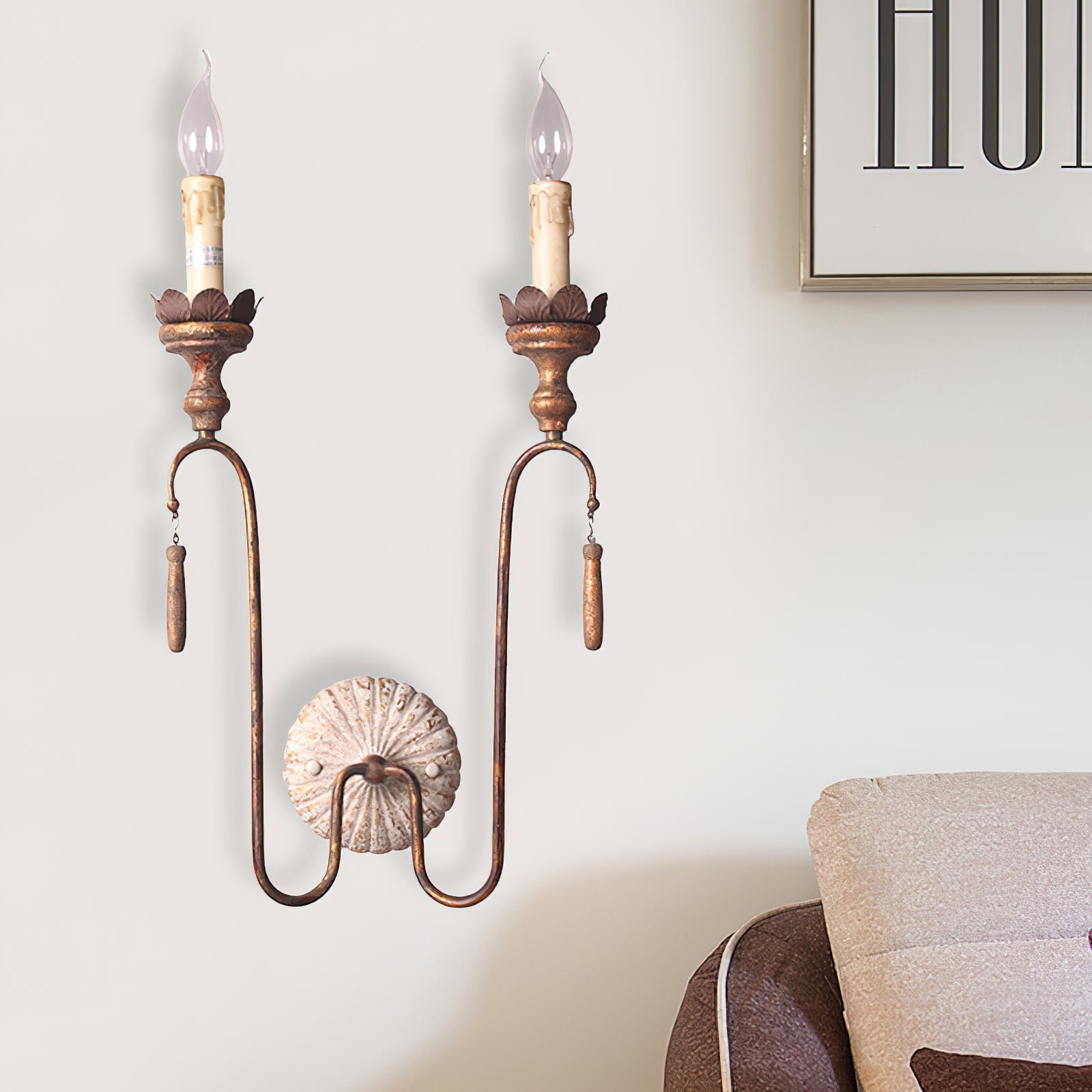 Freyza | Avelaris – Applique murale en bois au style industriel vintage pour chambre et couloir industriel