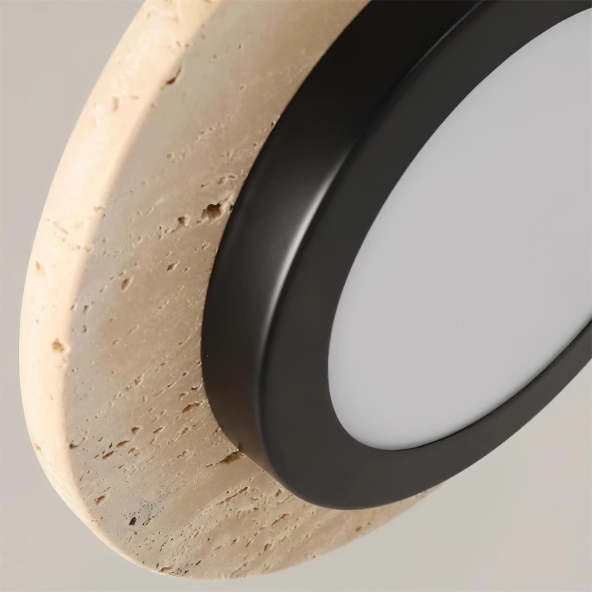 Freyza | Suspension LED en travertin Solaro – Cuisine et salle à manger