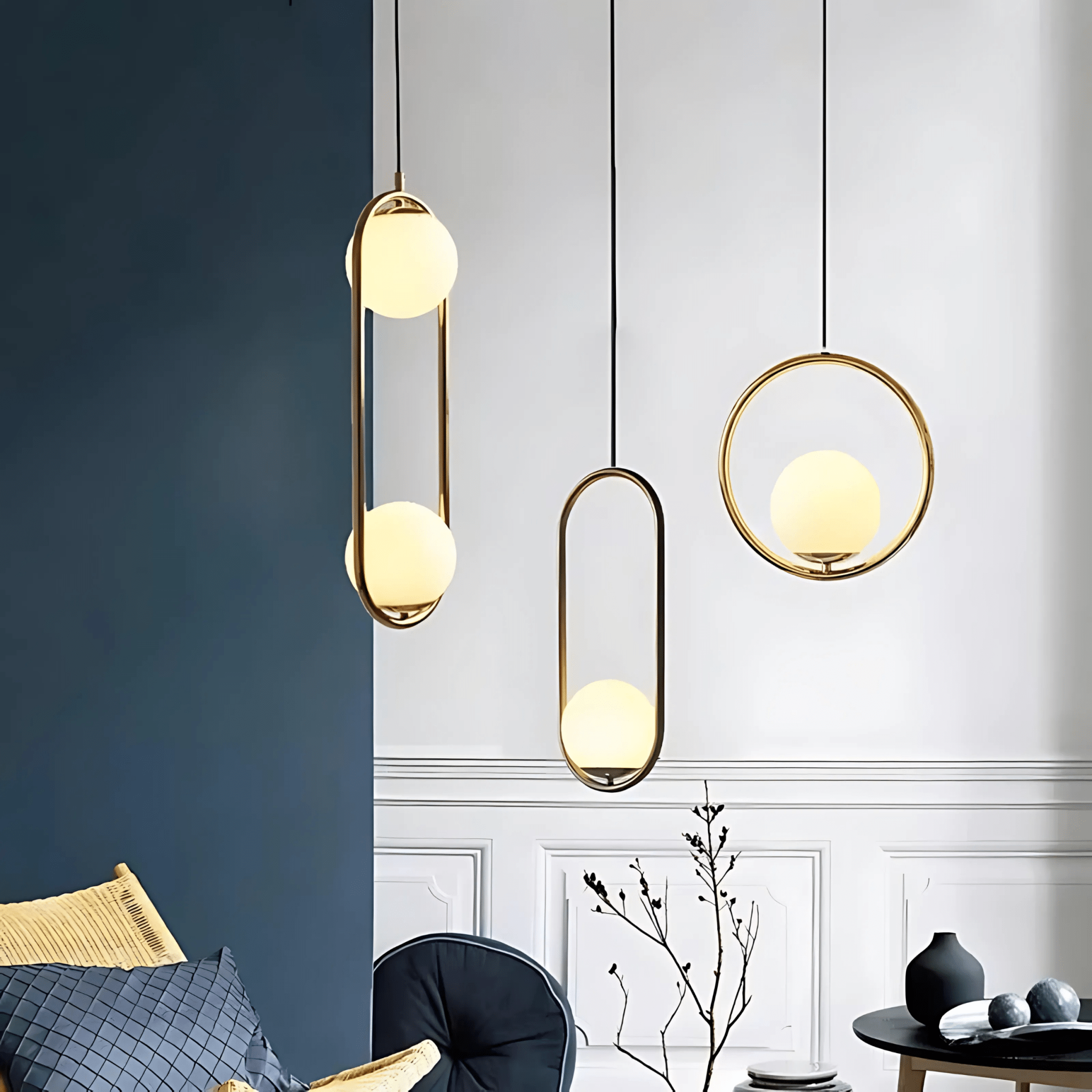 Freyza - HausGlobe | Stylish Minimalist Glass Pendant Lighting Collection