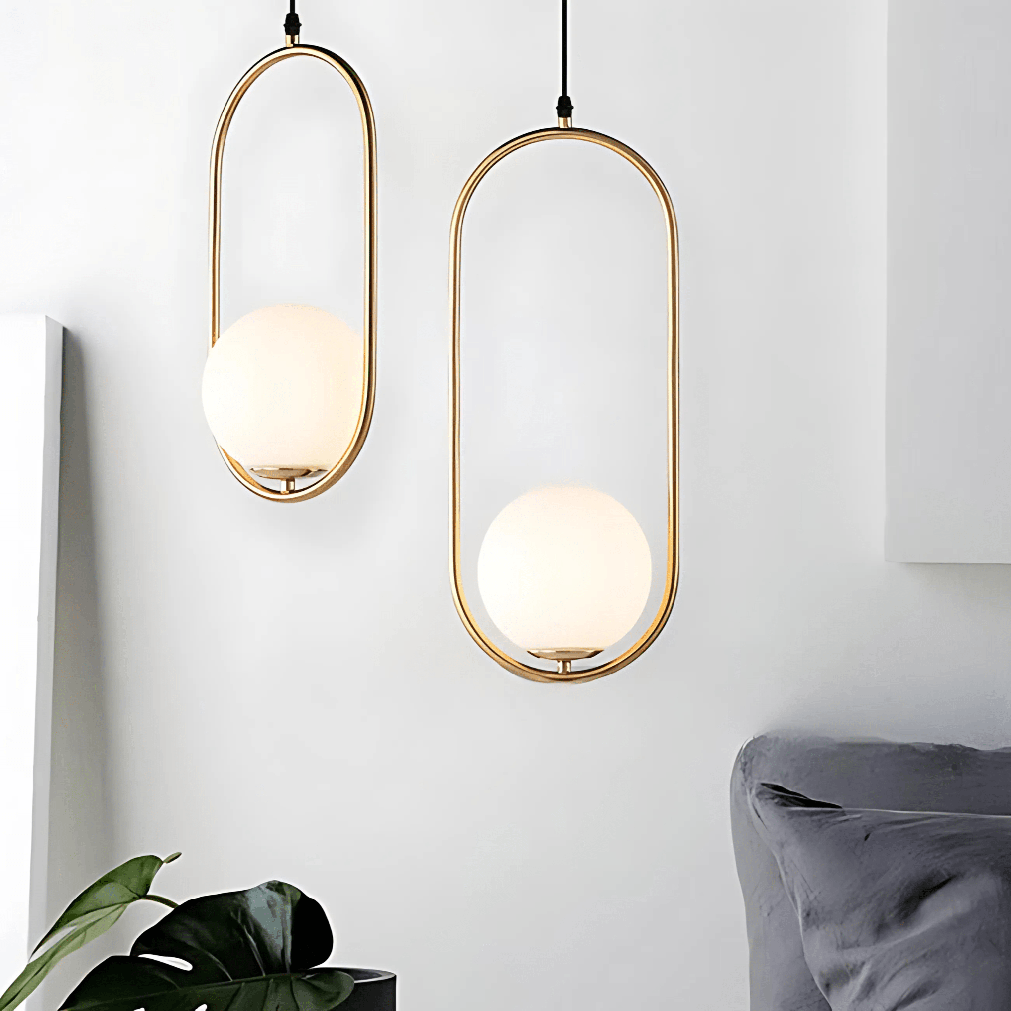Freyza - HausGlobe | Stylish Minimalist Glass Pendant Lighting Collection