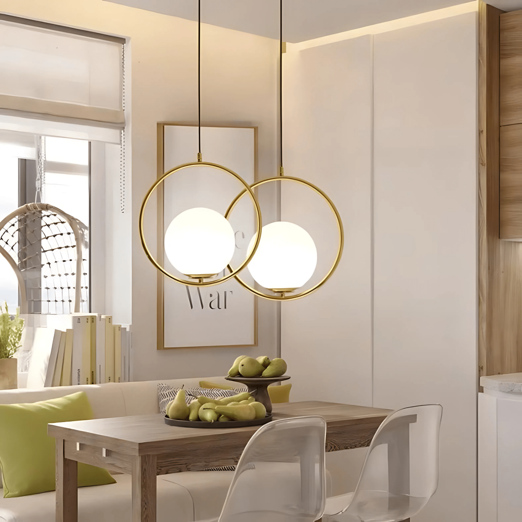 Freyza - HausGlobe | Stylish Minimalist Glass Pendant Lighting Collection