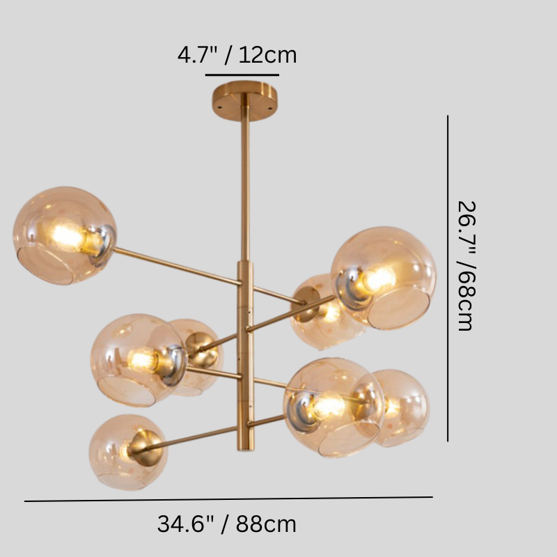 Freyza - Hebraica | Modern Elegant Smart LED Dining Room Chandelier
