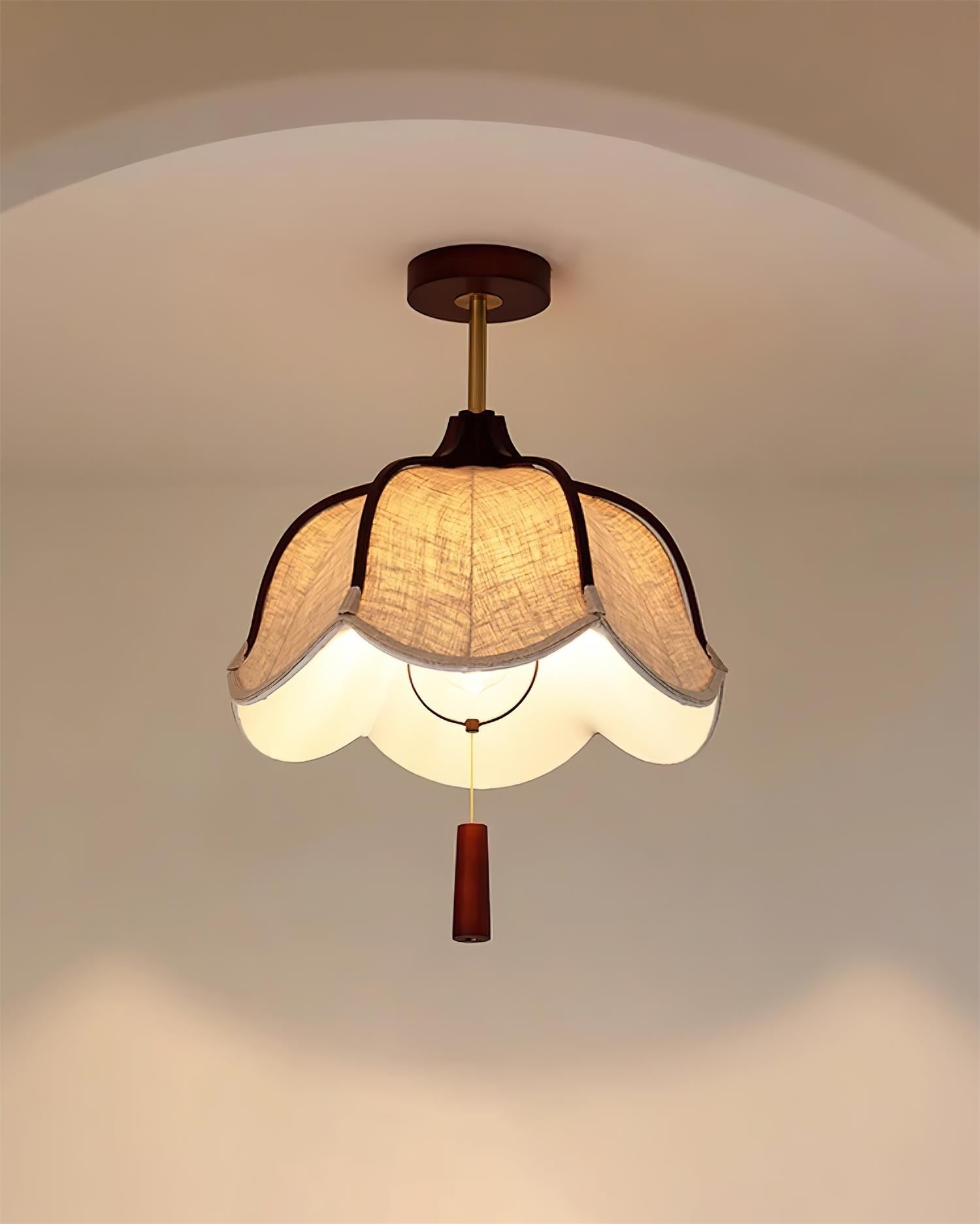 Freyza | Givola – Plafonnier encastré en tissu vintage pour chambre, couloir et cuisine