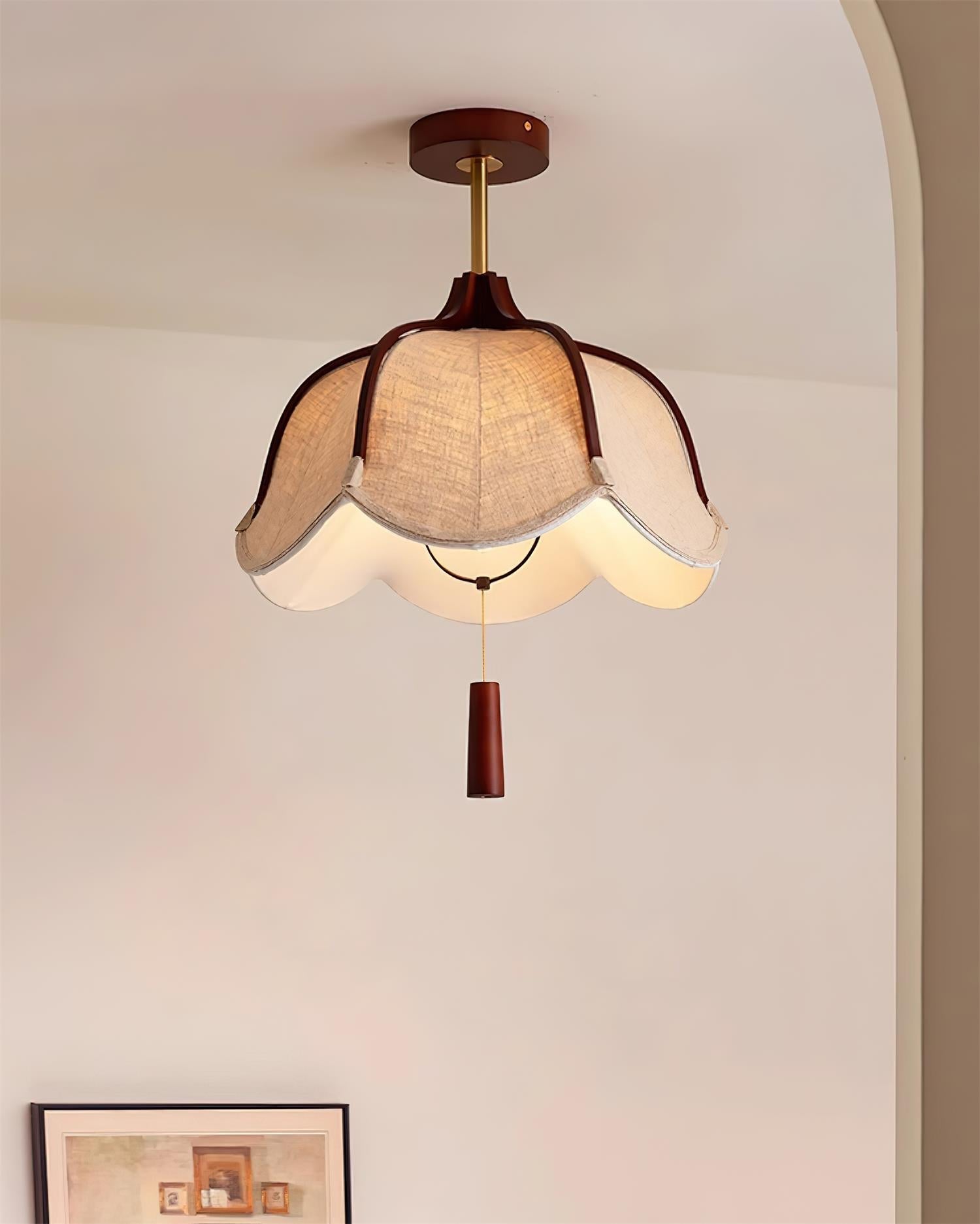 Freyza | Givola – Plafonnier encastré en tissu vintage pour chambre, couloir et cuisine
