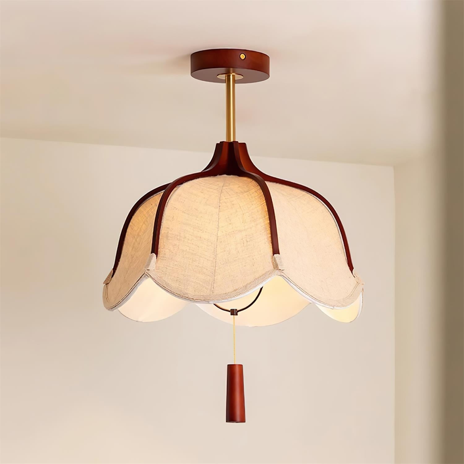 Freyza | Givola – Plafonnier encastré en tissu vintage pour chambre, couloir et cuisine