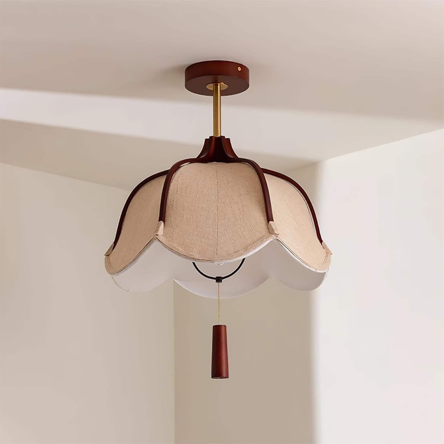 Freyza | Givola – Plafonnier encastré en tissu vintage pour chambre, couloir et cuisine
