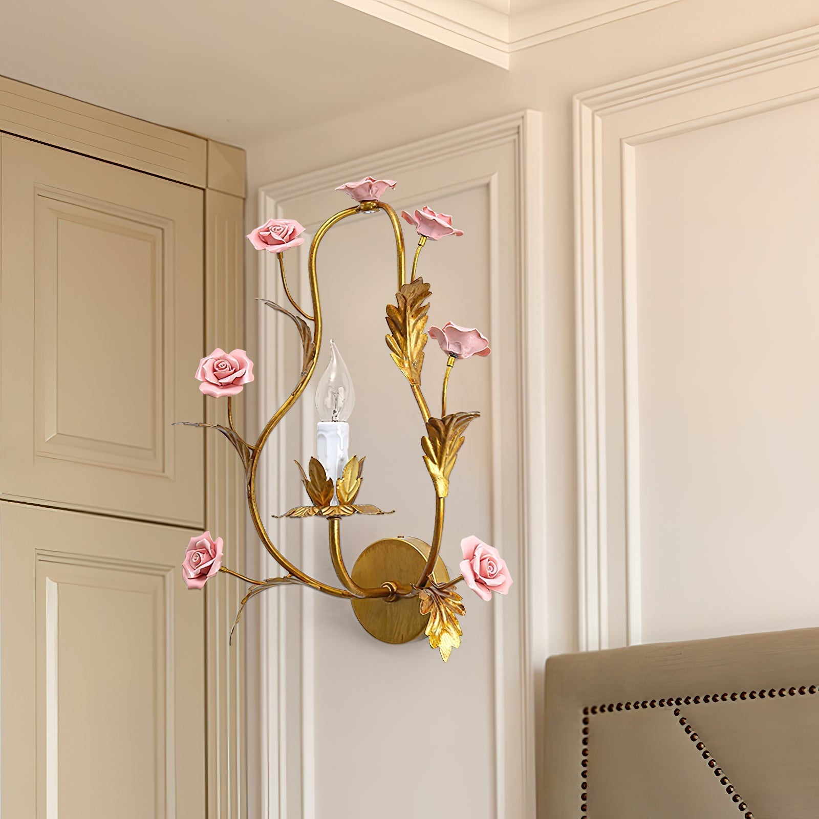 Freyza | Orvara Floral Ceramic Ceramic Wall Light – Bedroom Hallway