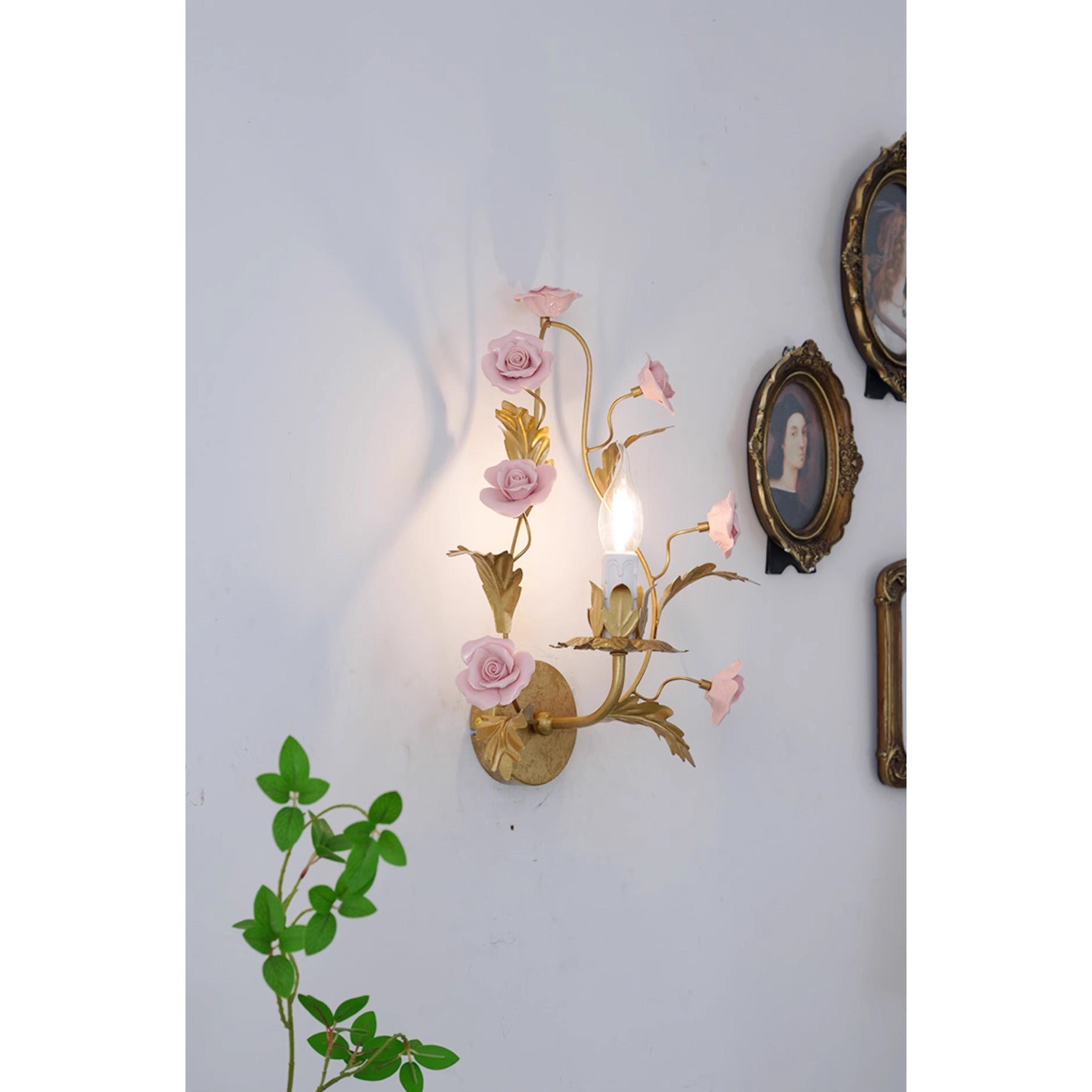 Freyza | Orvara Floral Ceramic Ceramic Wall Light – Bedroom Hallway
