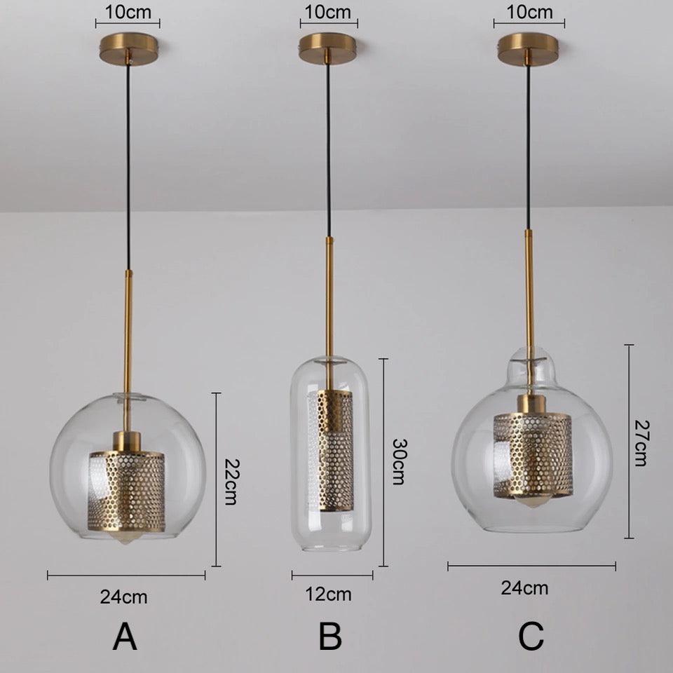Freyza - HestiaGlow | Elegant Modern Glass Pendant Light Fixture