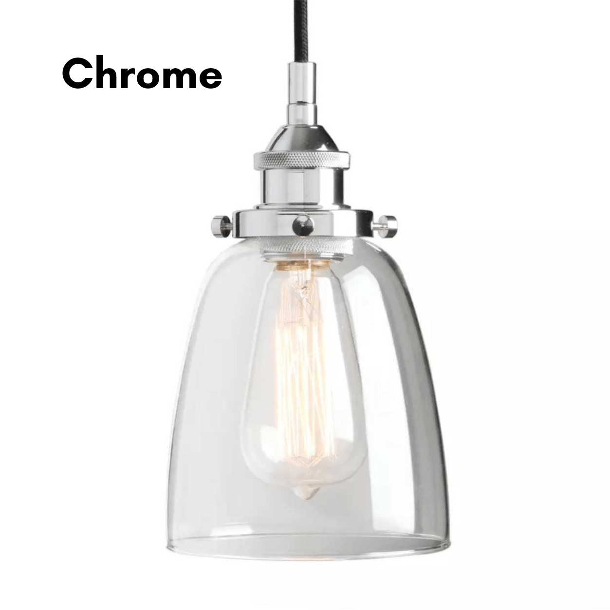 Freyza - HestiaGlow | Stylish Black Glass Kitchen Pendant Light Fixture