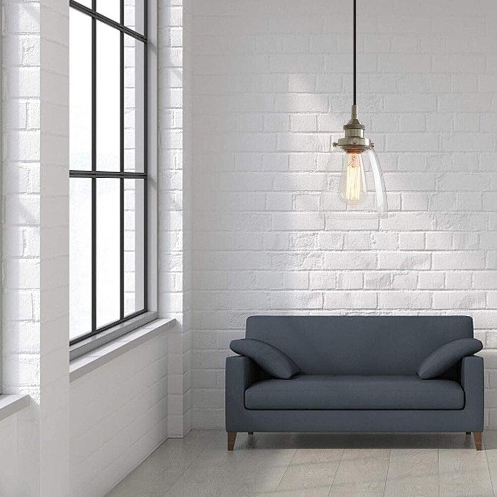 Freyza - HestiaGlow | Stylish Black Glass Kitchen Pendant Light Fixture
