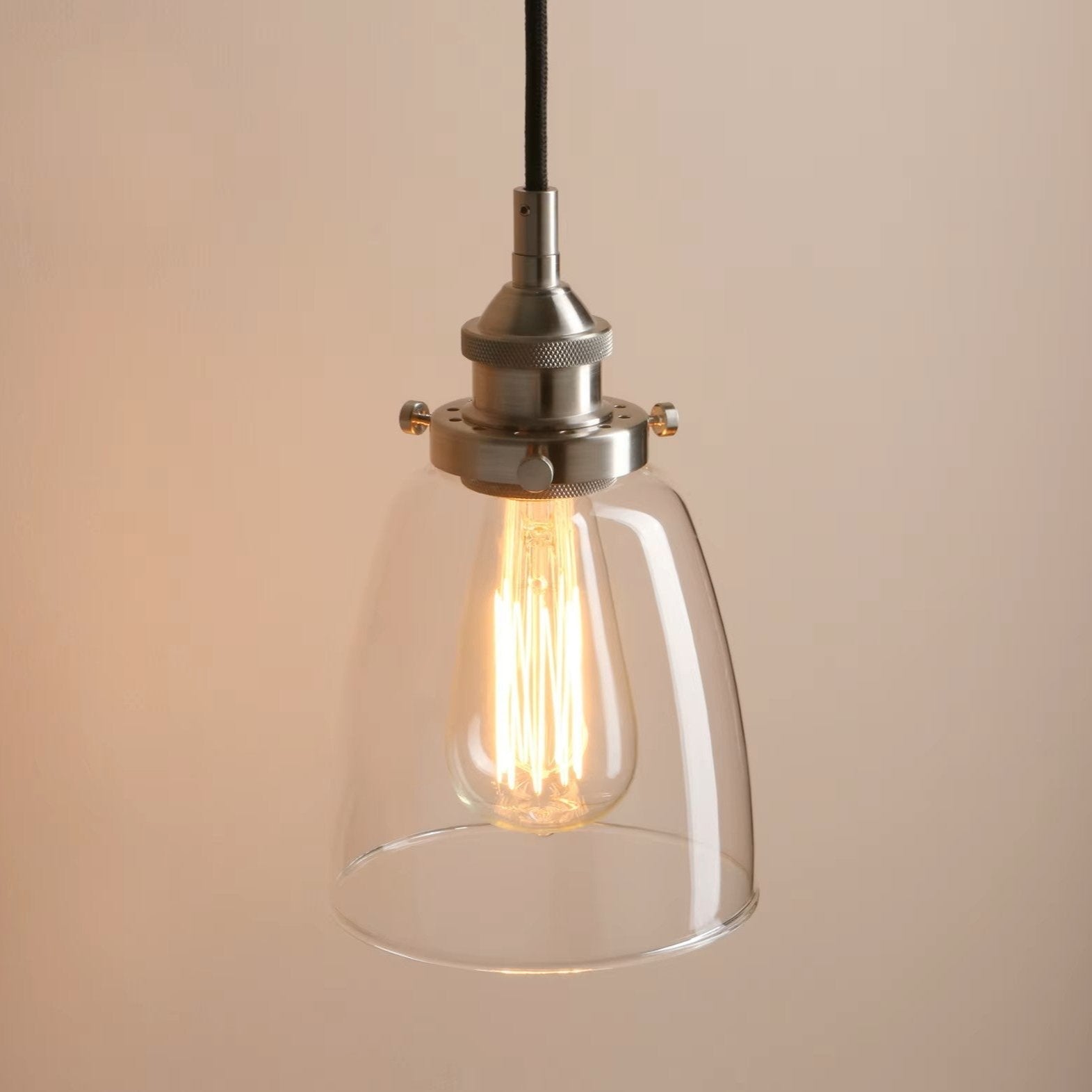Freyza - HestiaGlow | Stylish Black Glass Kitchen Pendant Light Fixture