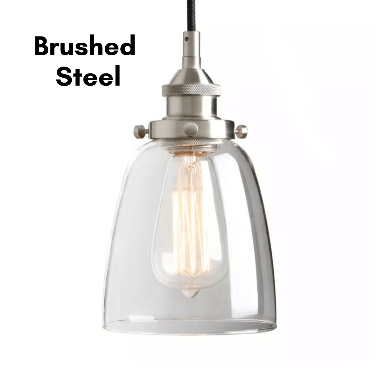 Freyza - HestiaGlow | Stylish Black Glass Kitchen Pendant Light Fixture