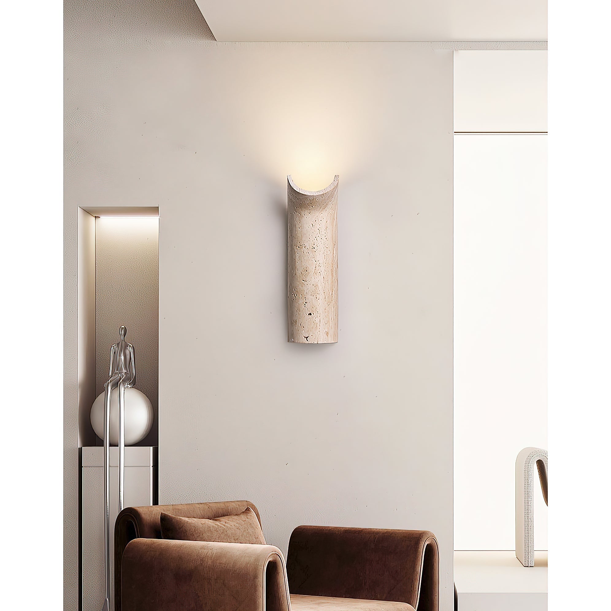 Freyza | Cusolion Travertine Wall Wall Light – Bedroom Hallway
