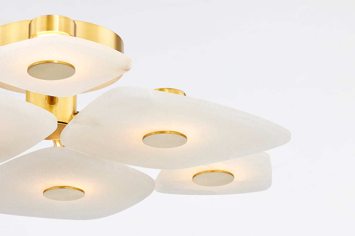 Freyza | Cothaiel Alabaster Ceiling Ceiling Light – Bedroom Living Room