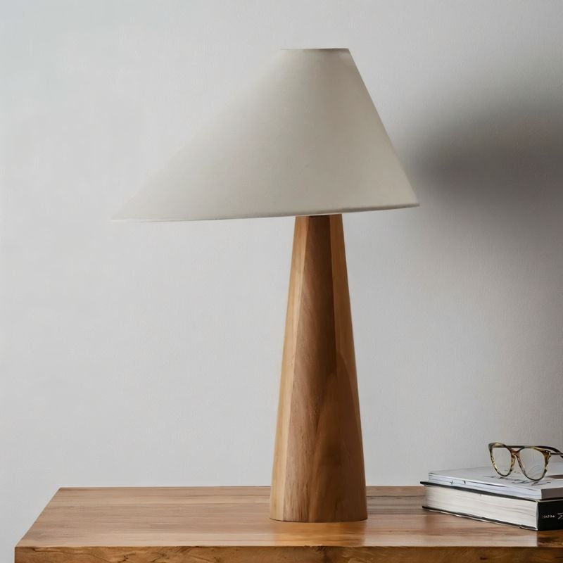 HolzaWood | Elegant Japanese Inspired Bedside Table Lamp for Cozy Atmosphere 6