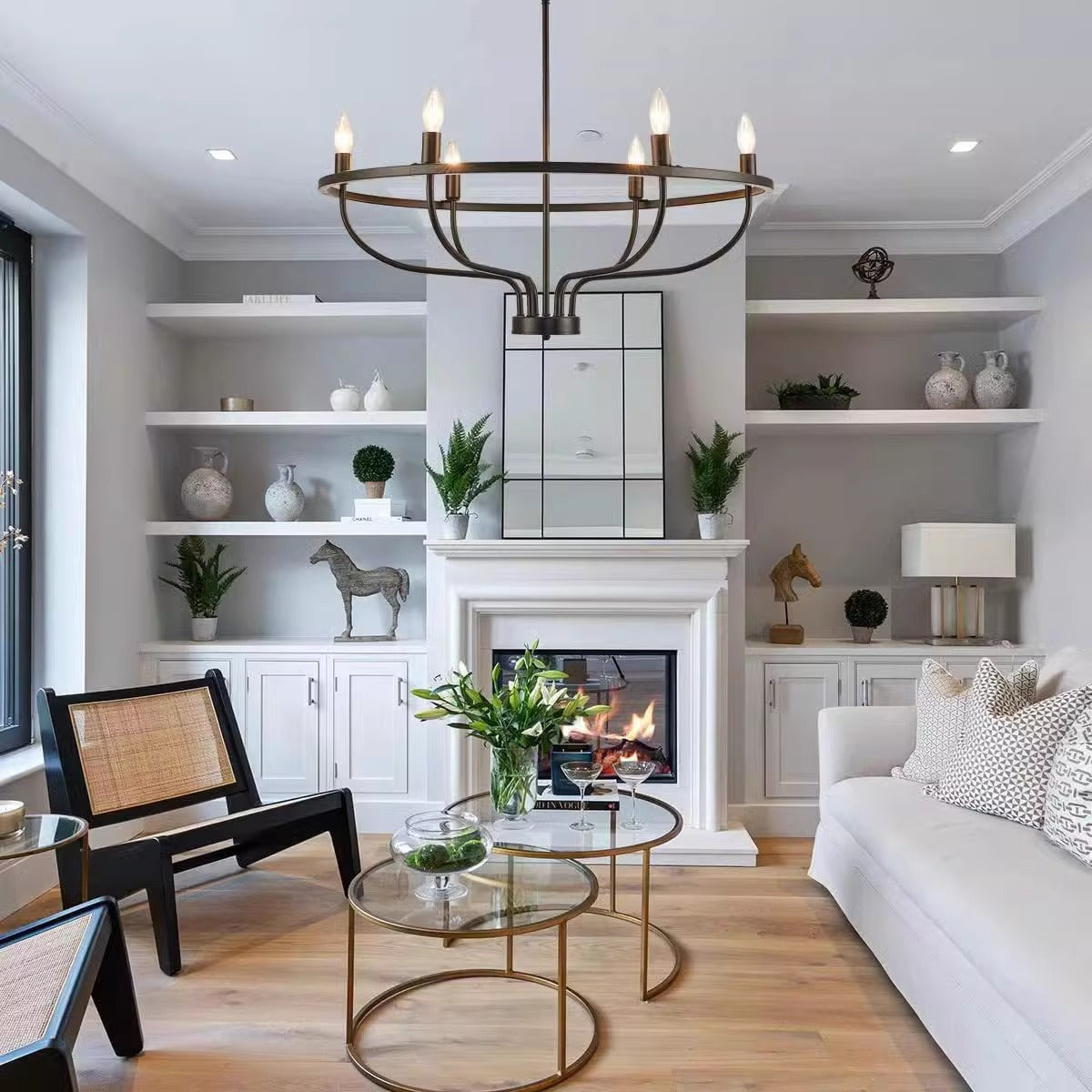 Freyza | Myphaos Vintage Industrial Brass Chandelier – Industrial Dining Room Living Room