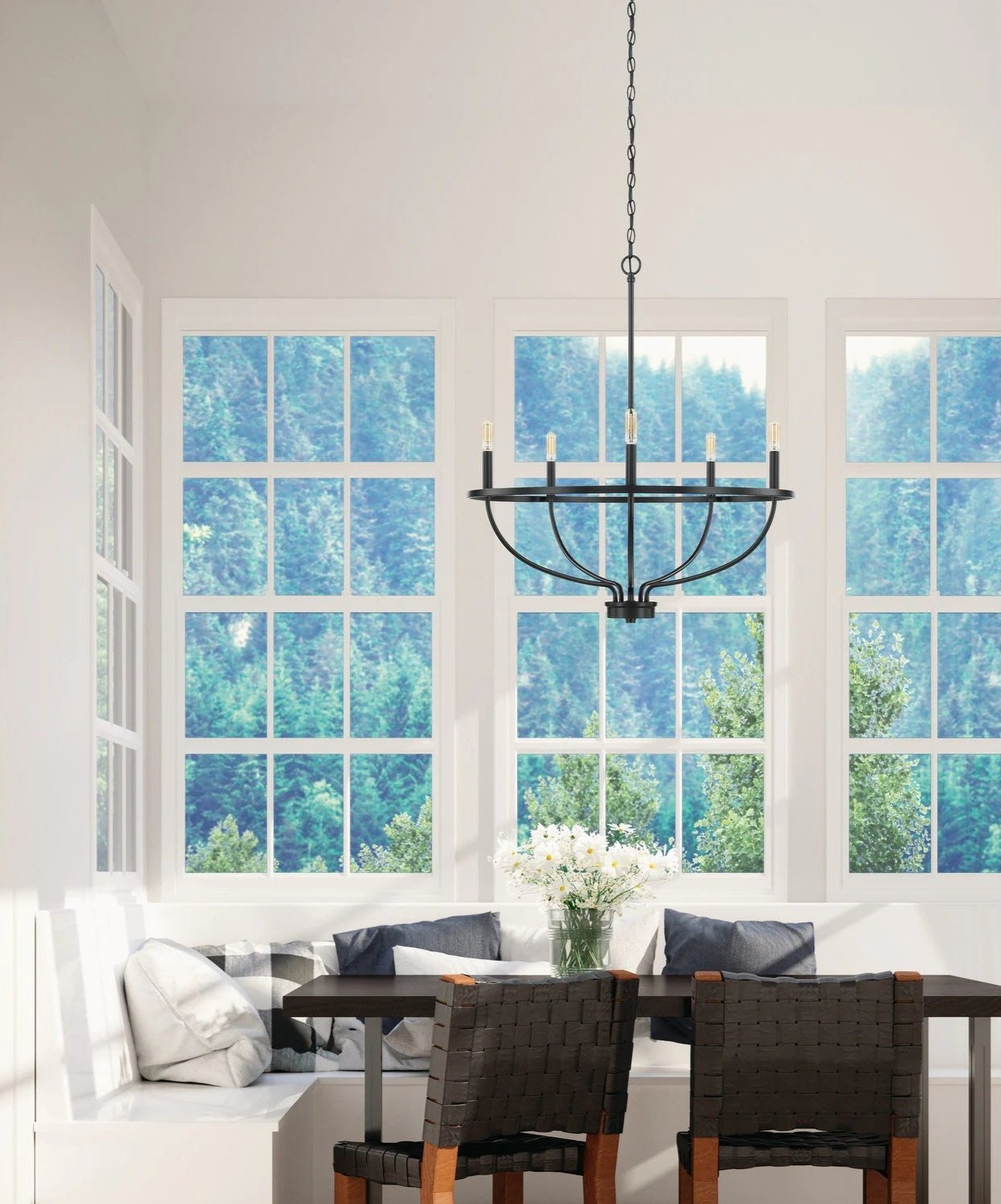 Freyza | Myphaos Vintage Industrial Brass Chandelier – Industrial Dining Room Living Room