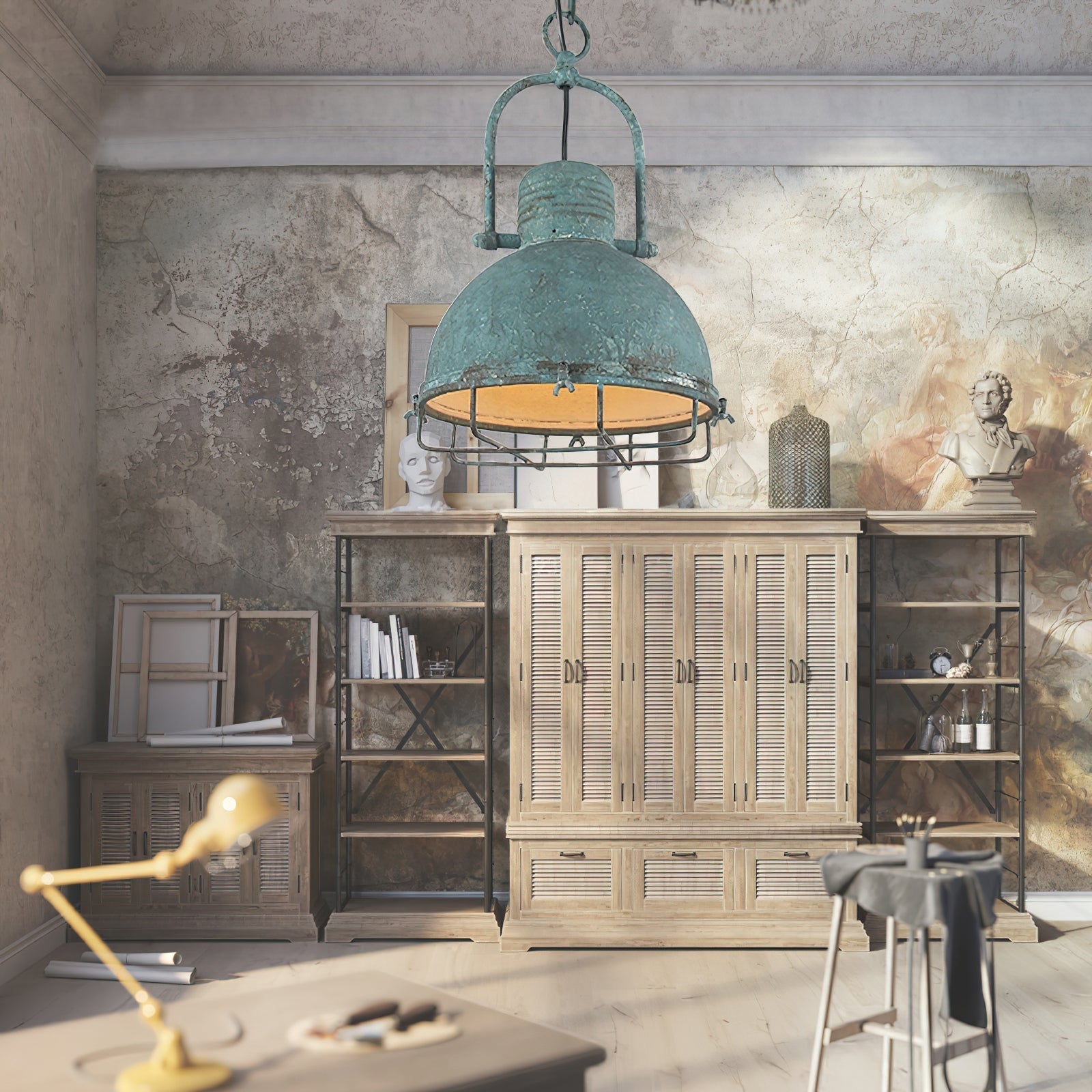 Freyza | Hopedale Vintage Industrial Antique Pendant Light – Industrial Kitchen Dining Room