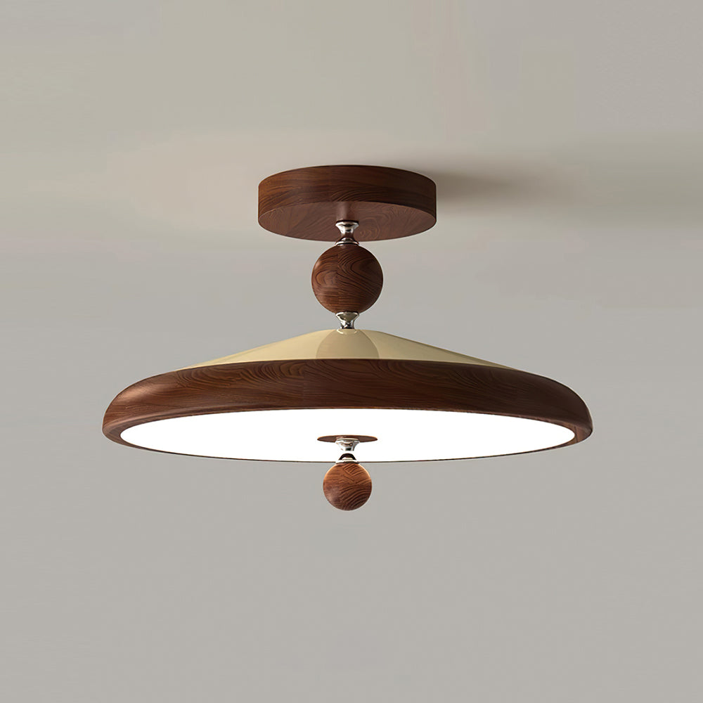 Freyza | Belano – Plafonnier encastré en bois avec cadre en bois, pour chambre, couloir et cuisine