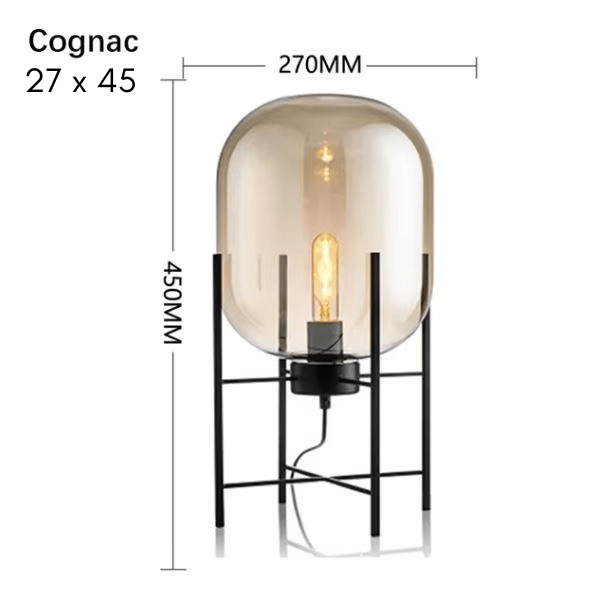 Huescape | Modern Elegant Glass Floor Lamp for Living Room Ambiance 10