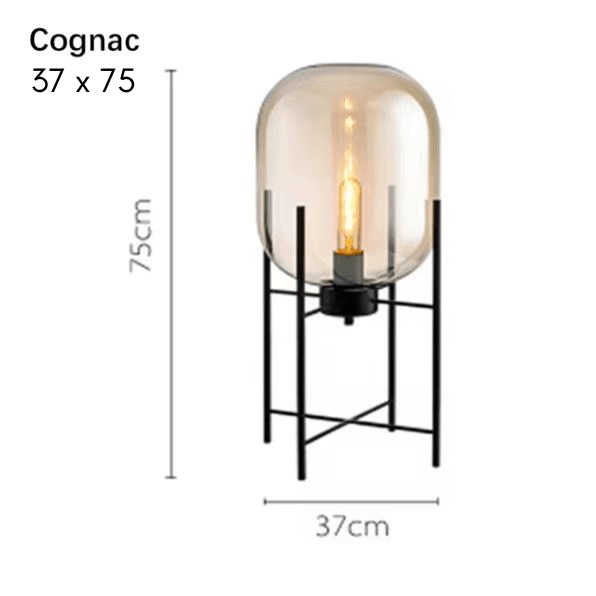 Huescape | Modern Elegant Glass Floor Lamp for Living Room Ambiance 20