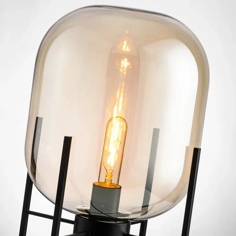 Huescape | Modern Elegant Glass Floor Lamp for Living Room Ambiance 8